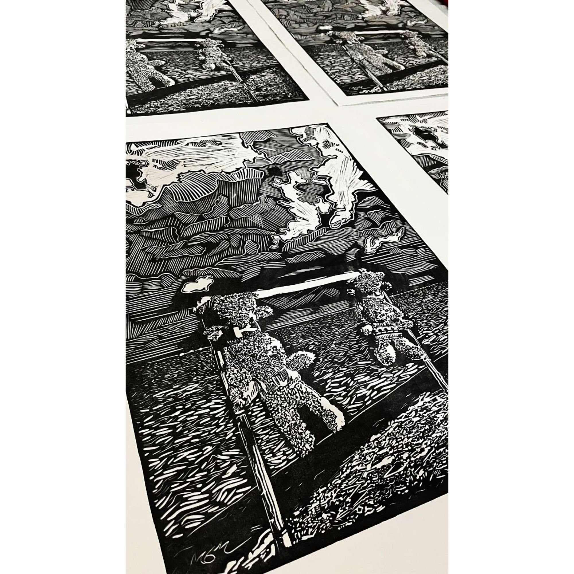 Large linocut print run by Mark James Murphy.jpg