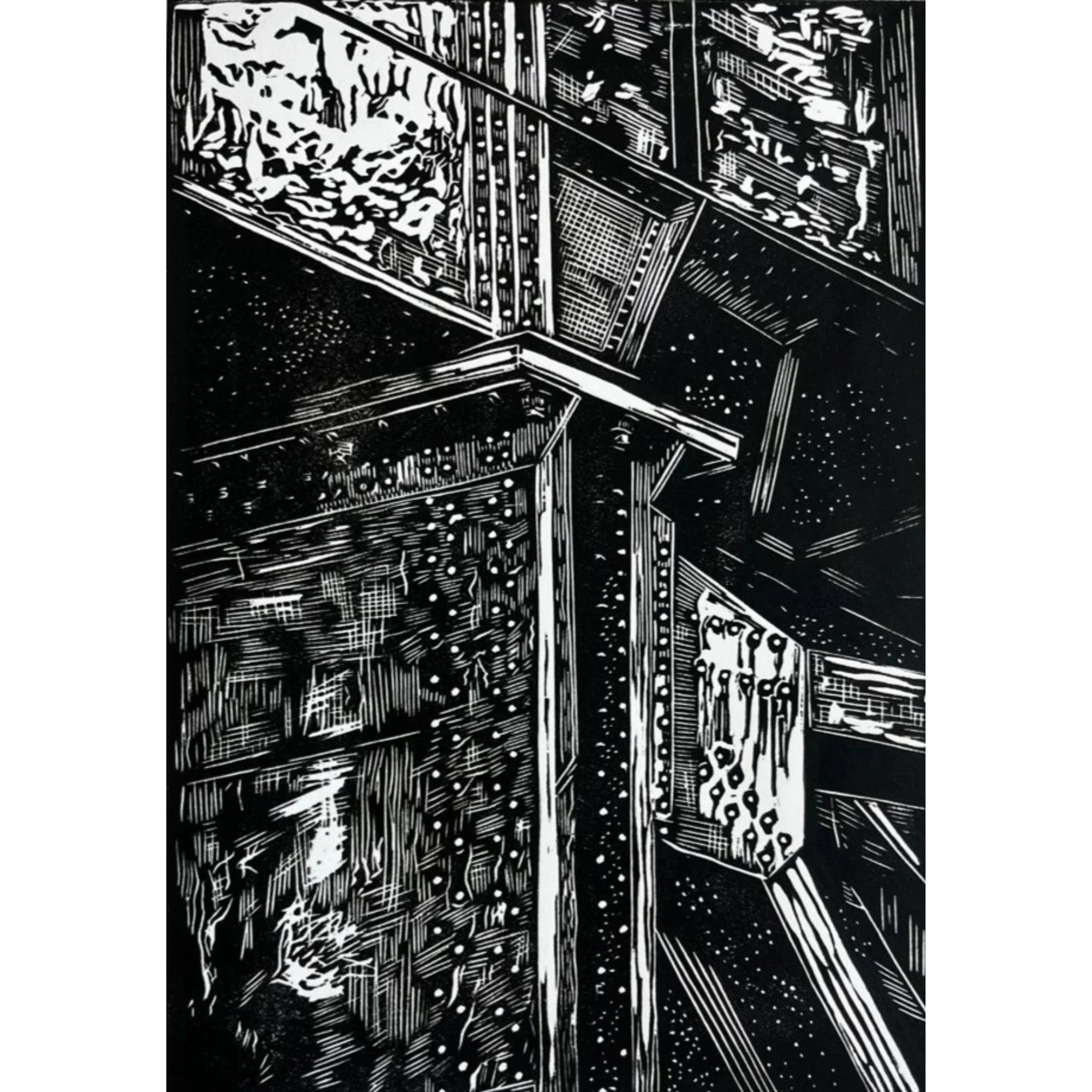 The Splice Plate linocut wall art.jpg