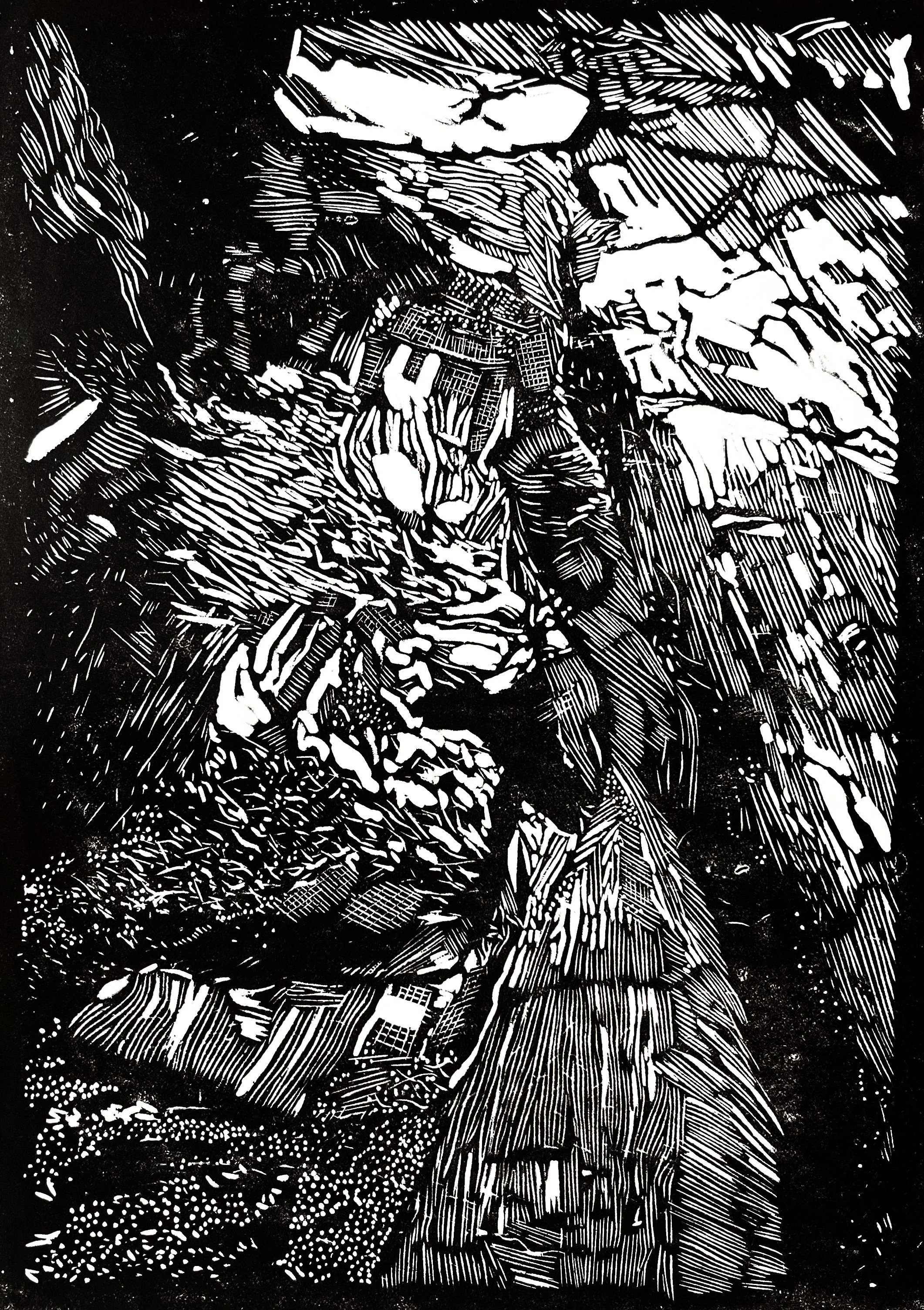 Cavernous 4 Abstract linocut.jpg