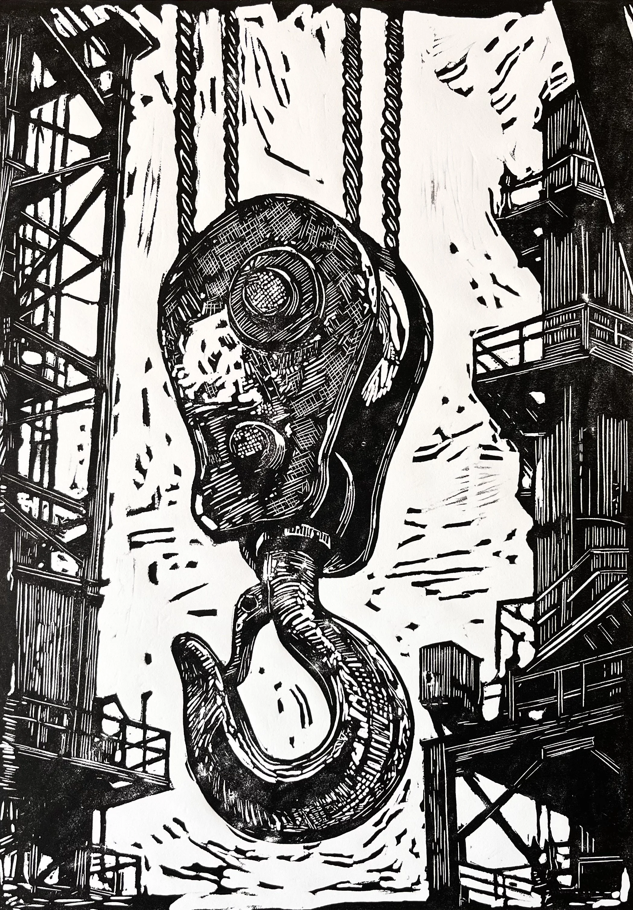 The Shipyard Hook original linocut print.jpg