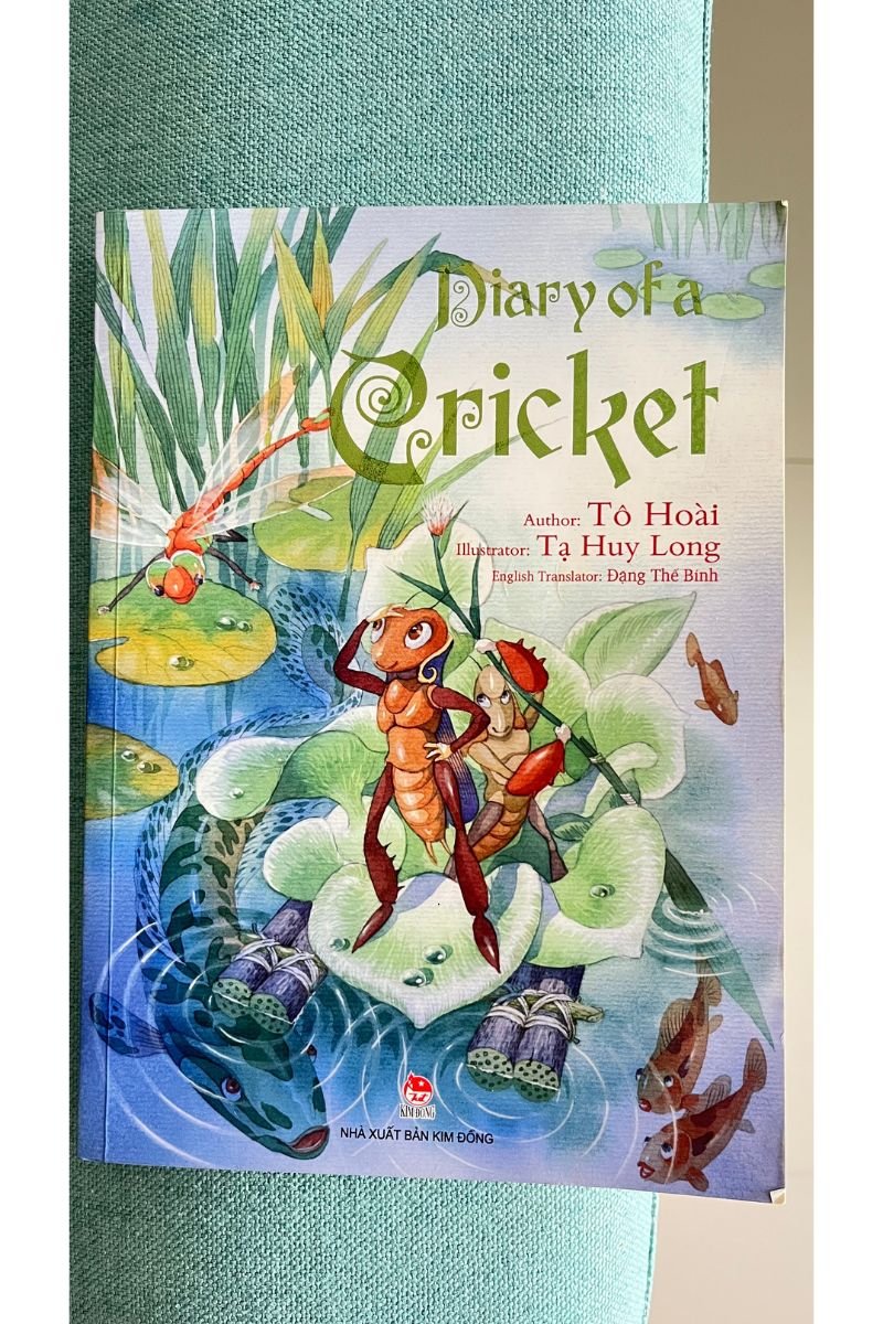 Colourful book cover of Diary of a Cricket
