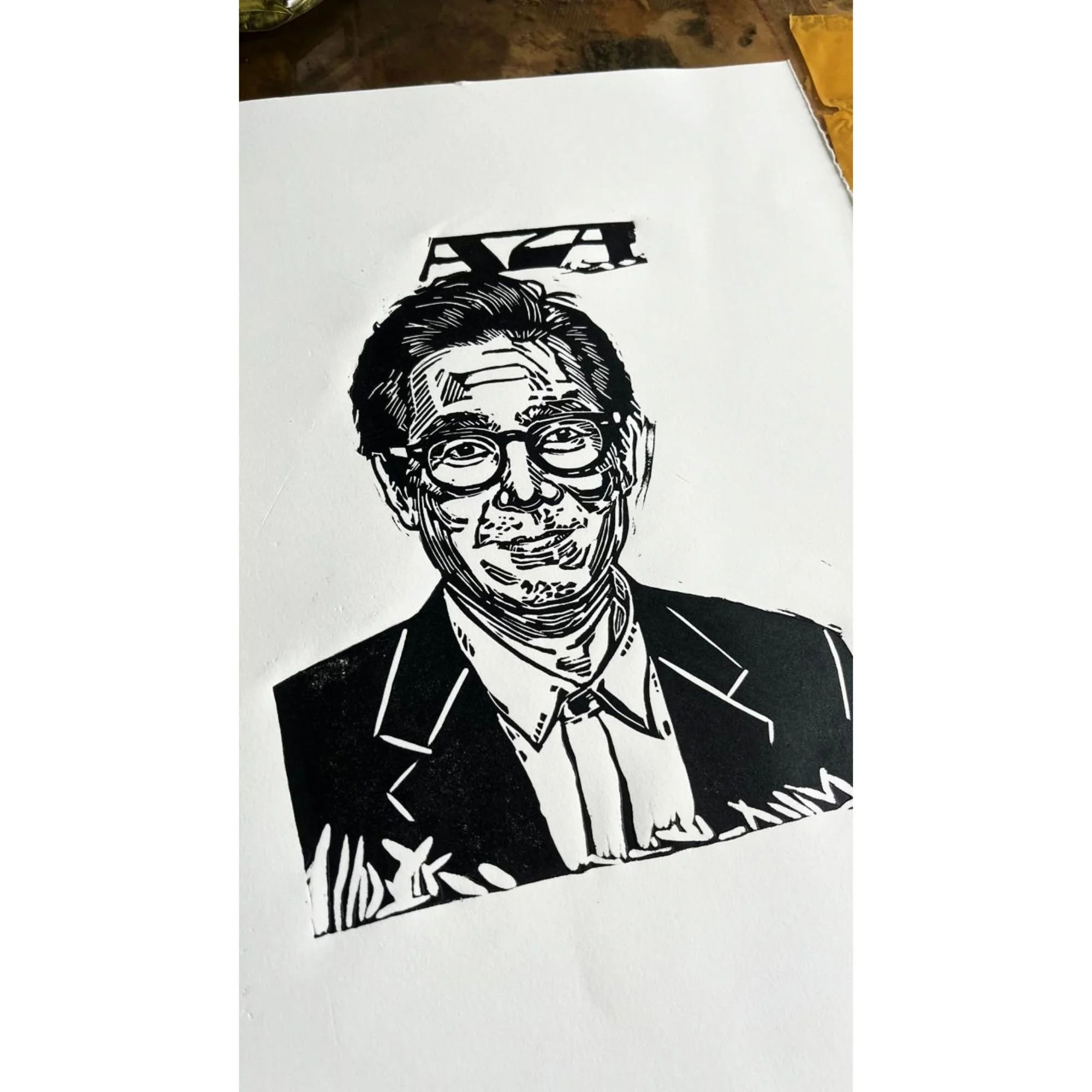 Ke Huy Quan handmade linoprint.jpg