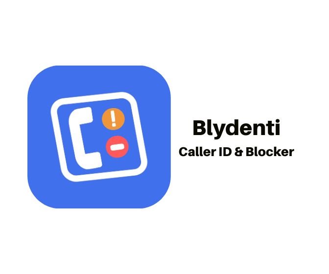 Blydenti logo – private caller ID and call blocker app for iPhone on white background.