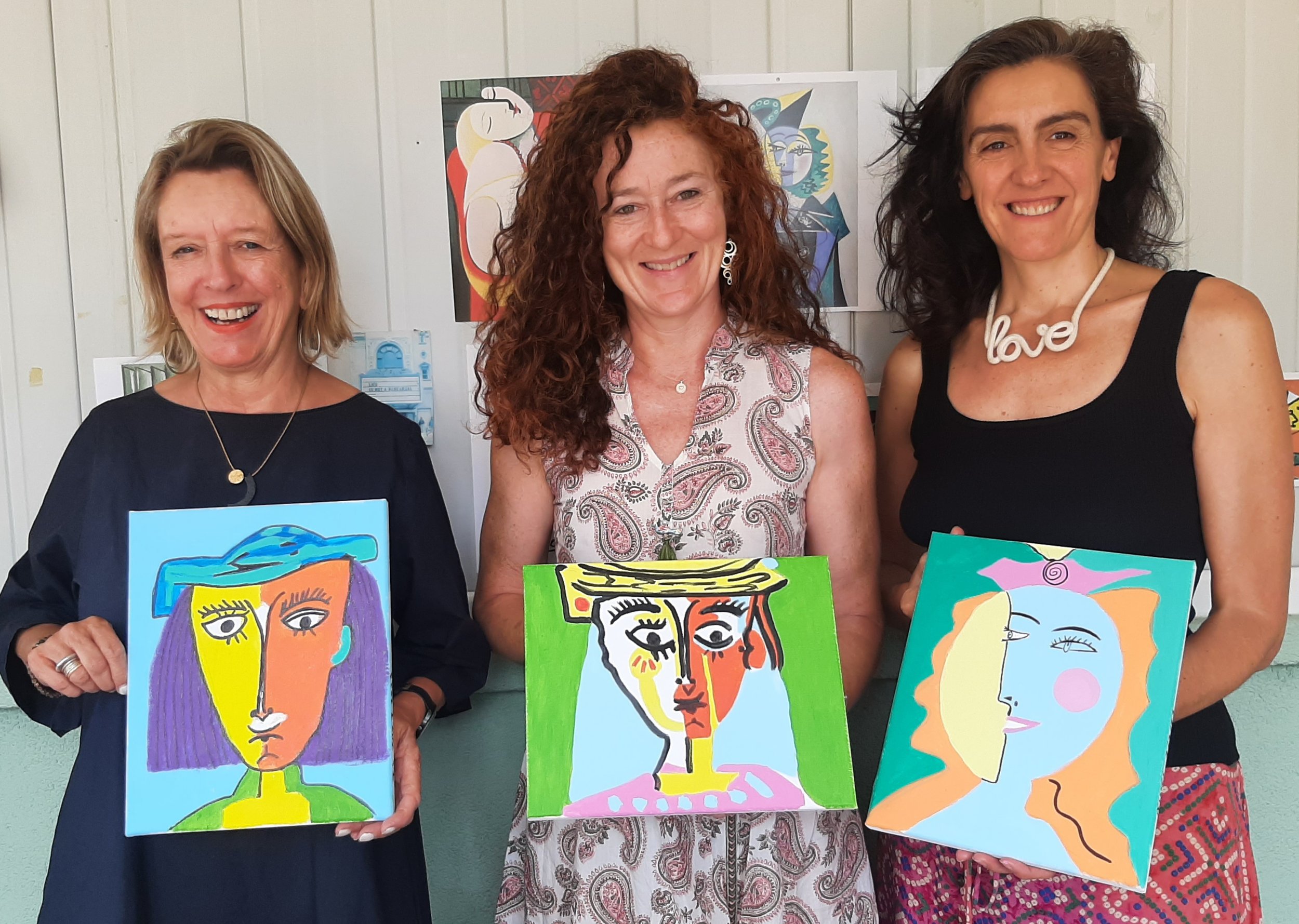 Picasso inspired acrylics on canvas