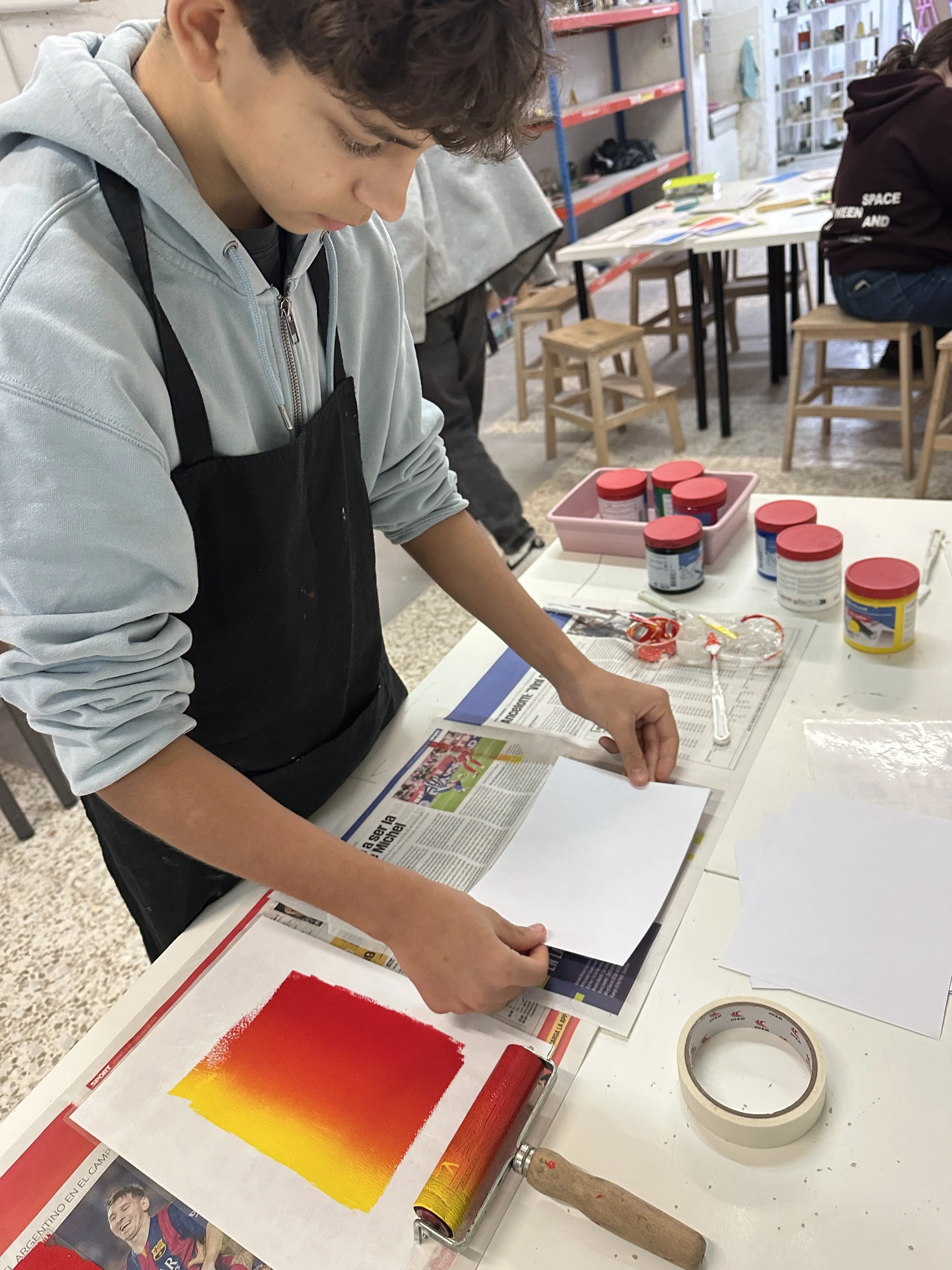 Classes d'anglès creatius a Barcelona. Imprimir una paraula per a l'any