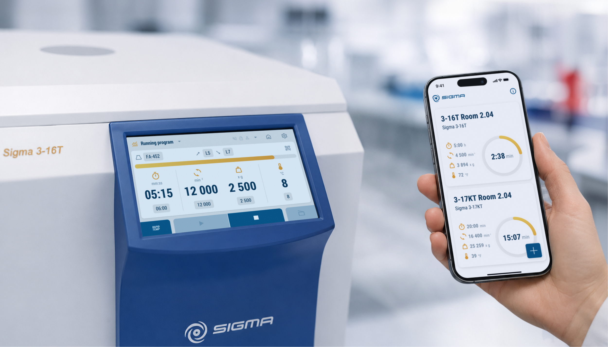 Sigma RP Touch und Timer App