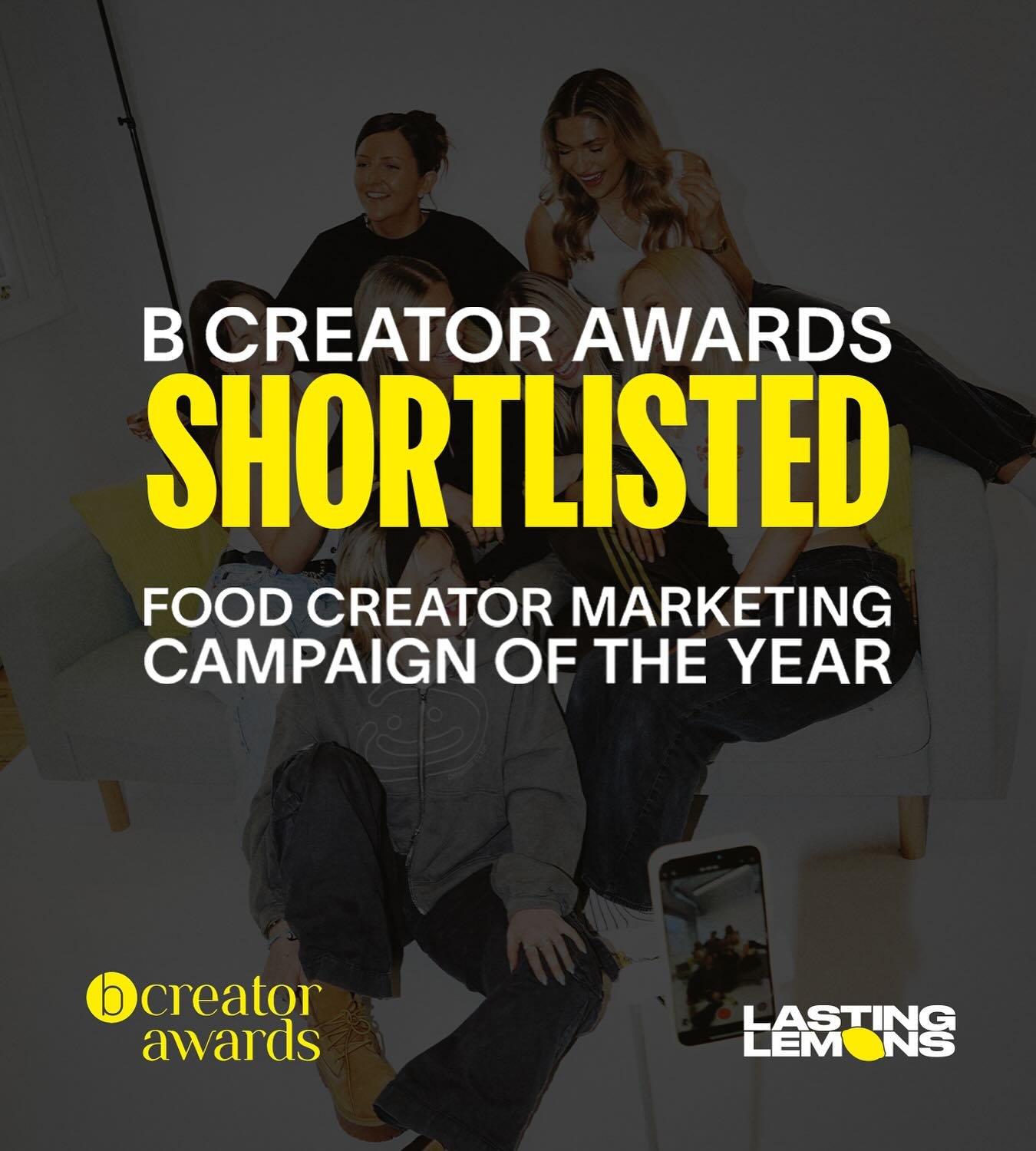 WE&rsquo;VE BEEN SHORTLISTED⭐️

Yet another award for the Itsu campaign - voting is now open&hellip; GO GO GO🏅

LINK IN OUR DESCRIPTION😎 
@bcreatoruk 

#lastinglemons #contentagency #itsu #creatorcampaign #contentcreators #vote #foodcreator