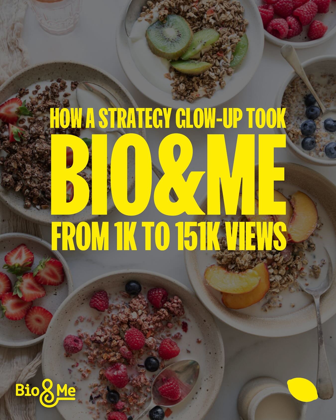 How a Strategy Glow-Up Took Bio&amp;Me from 1k to 151k Views on TikTok&nbsp;🥣

We love a before-and-after moment - and this one&rsquo;s a banger. Back in March, Bio&amp;Me&rsquo;s TikToks were averaging around&nbsp;1,300 views&nbsp;per post. Fast fo