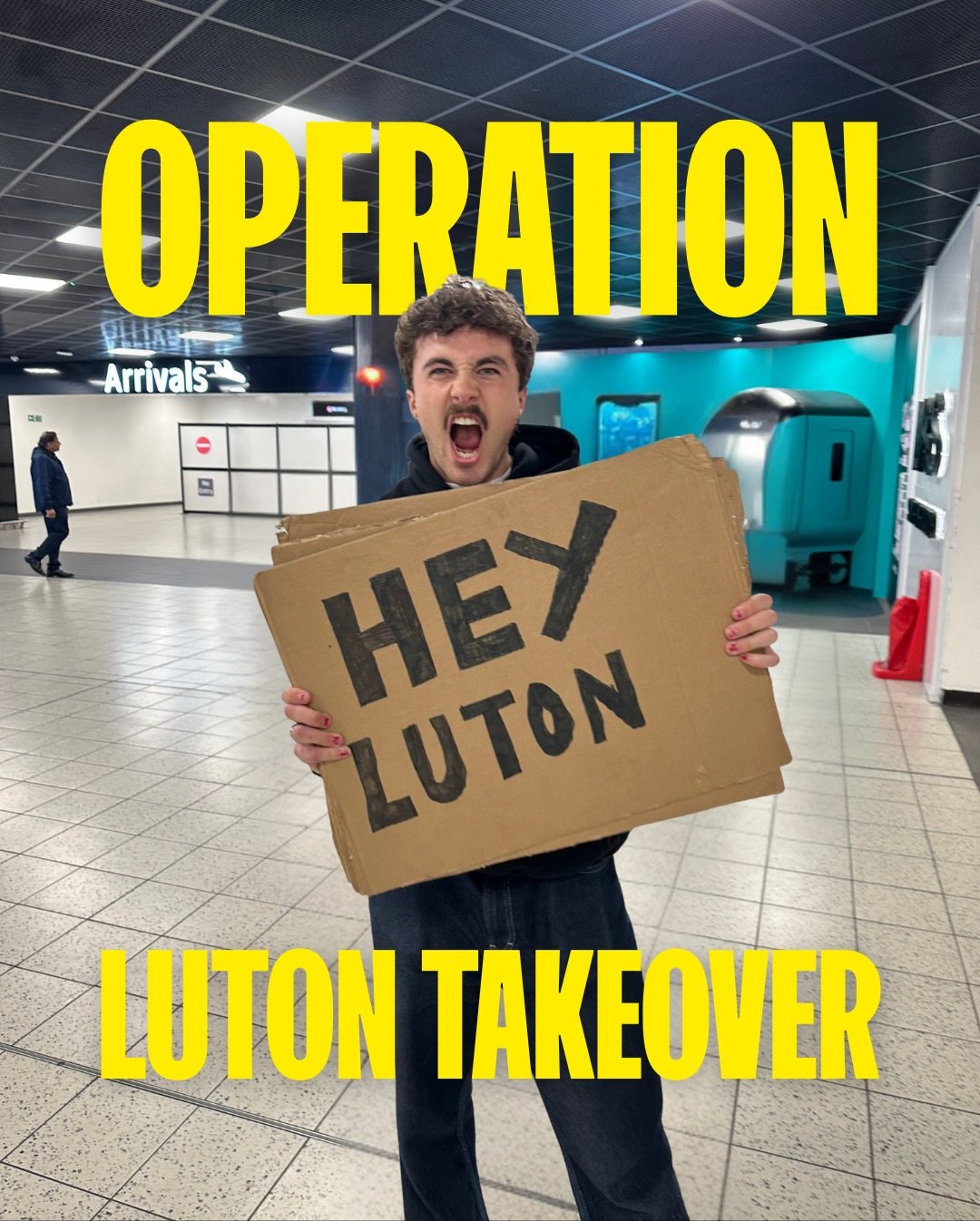 HEY LUTON ✈️👋

We&rsquo;re feeling pretty romantic&hellip; so when you commented on one of our TikToks we knew we had to take it into our own hands and make this collaboration happen.

Last Friday, Lucy and Liam travelled during a storm from our off