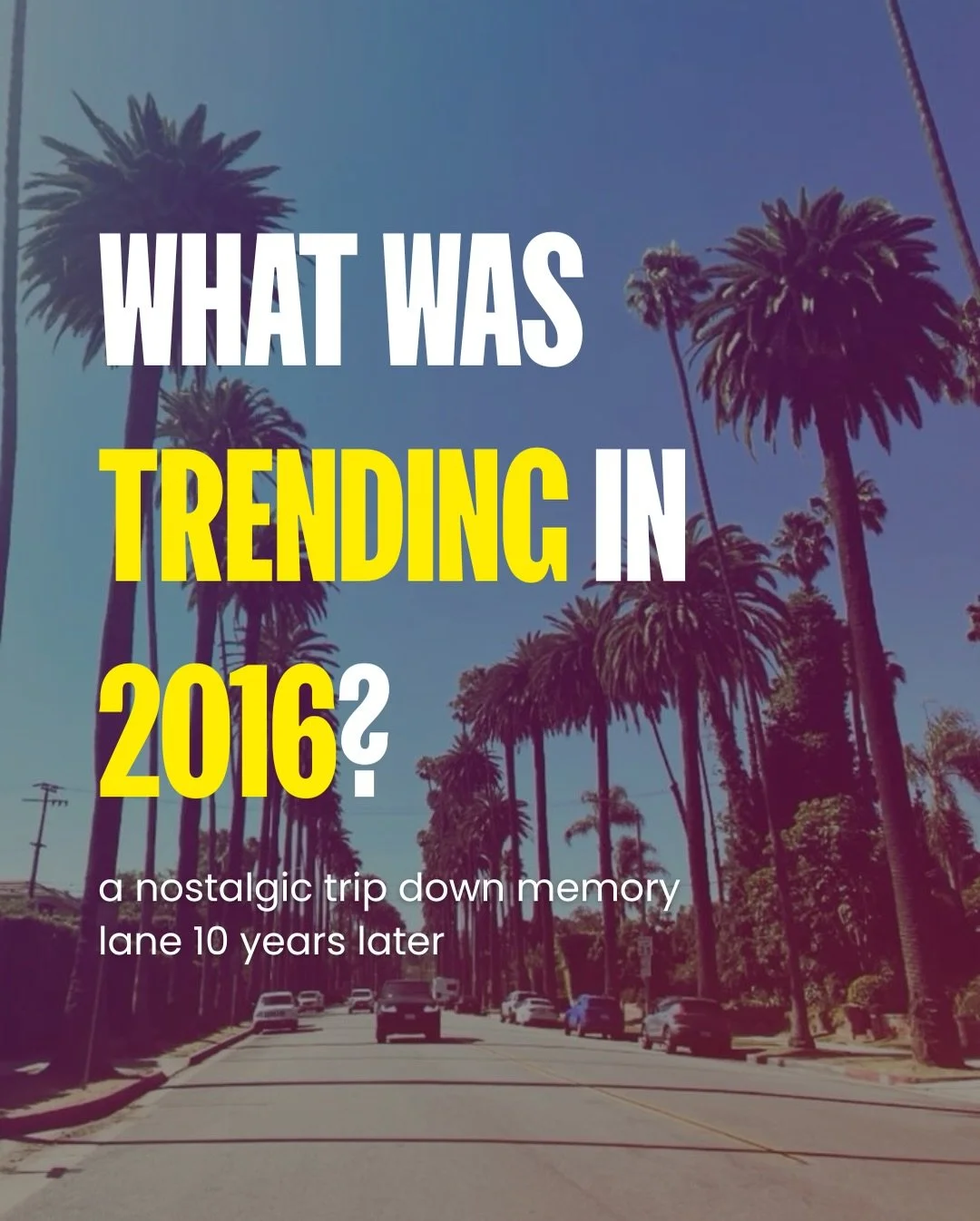 Goodbye 2025. Welcome back 2016 👋

A decade later, 2016 still has people in a chokehold, and it&rsquo;s not just about the music or the trends.

Rihanna and Frank Ocean were soundtracking our lives, King Kylie was defining influence before it felt t