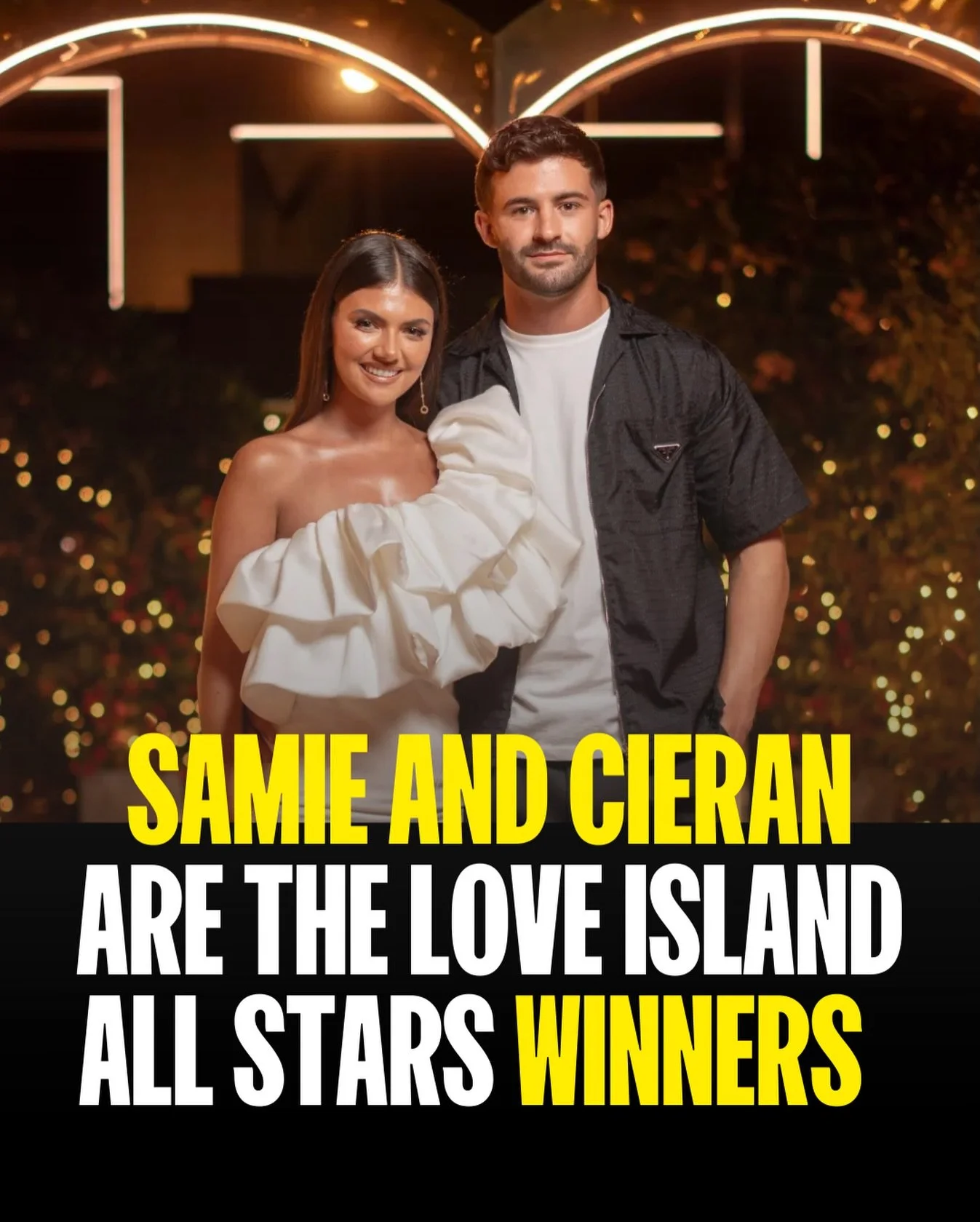 Say hello to your @loveisland all stars winners: Samie and Cieran 🤩

Are you happy with last night&rsquo;s result or would you have voted for someone else? 🫢 

#loveislanduk #loveislandallstars #loveislandwinners