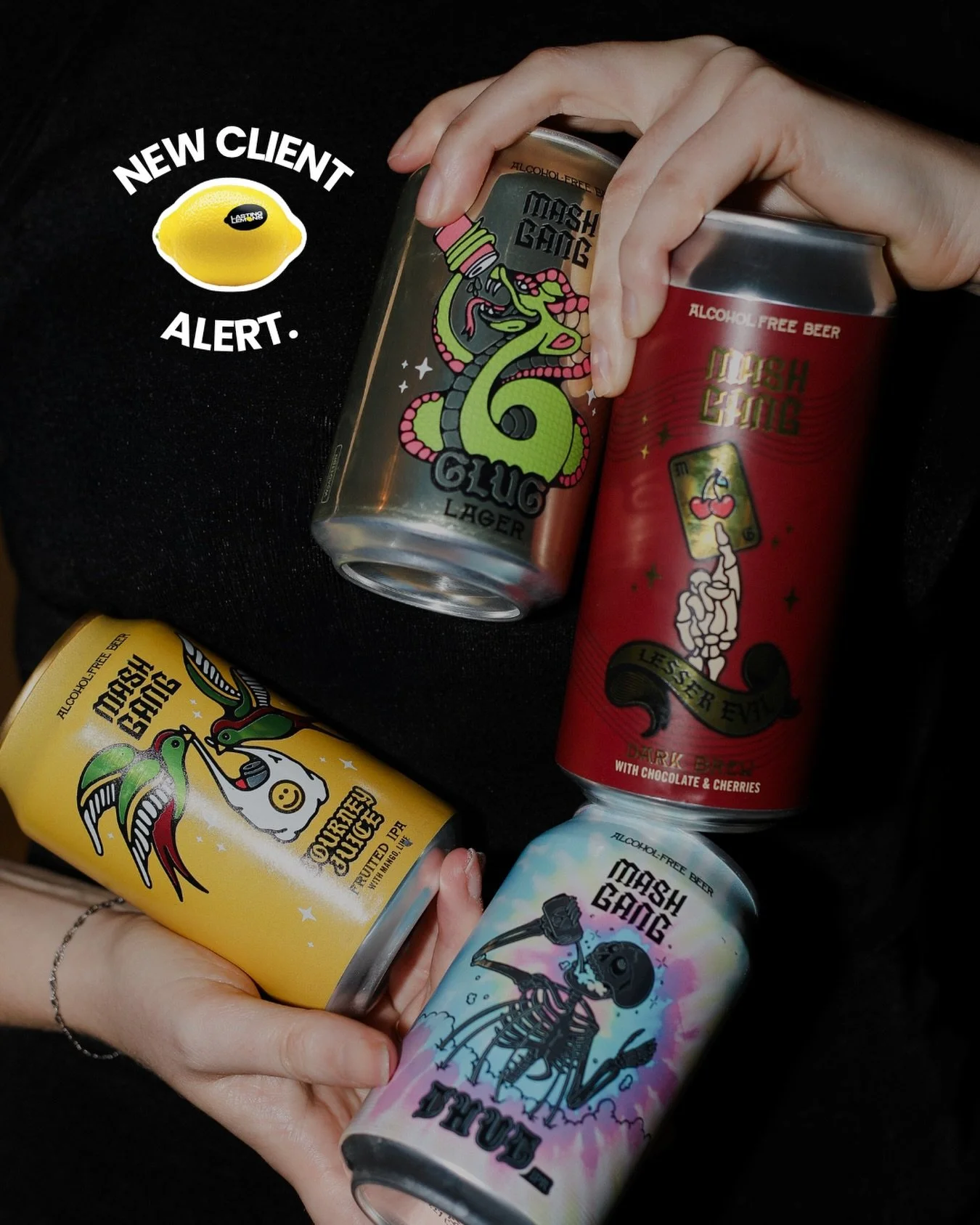 Big news ⚡️ If you didn&rsquo;t see it already, we&rsquo;ve teamed up with @mash__gang to bring bold, stand out moments to their socials taking things in the non-alc beer space to the next level 🚀 

Follow to stay up with their disruptive content an