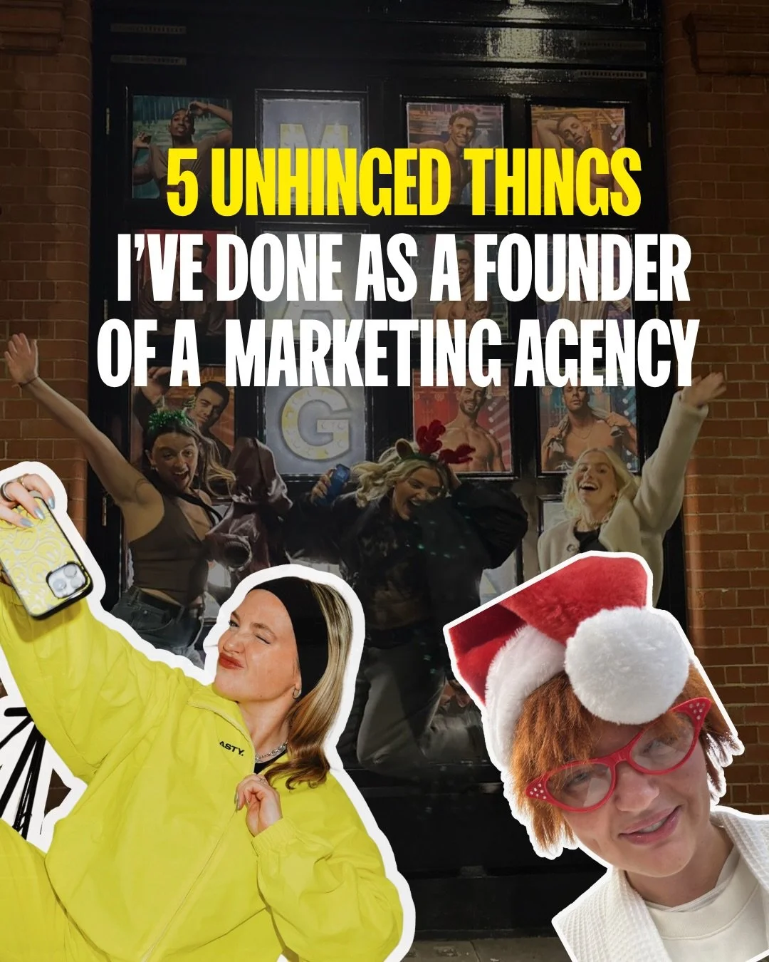 5 unhinged things our founder @charlygsmith has done in 4 years of running a social media marketing agency 🌟

let us know if you wanna see more because to be honest with you.. it doesn&rsquo;t end here 🤣