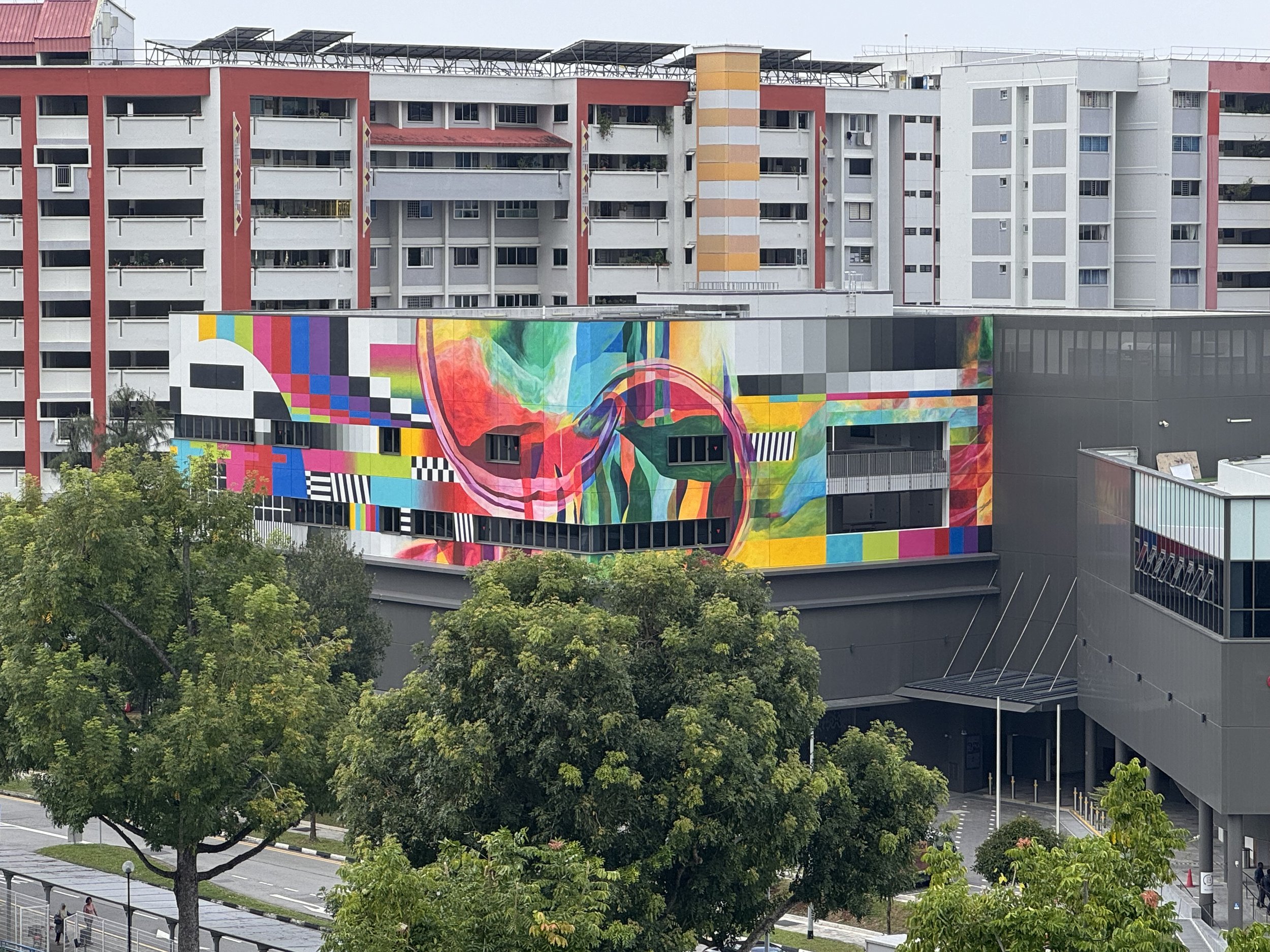 Ready for Transmission . Mural Collaboration with Chris Chai . 2025 . Overall View