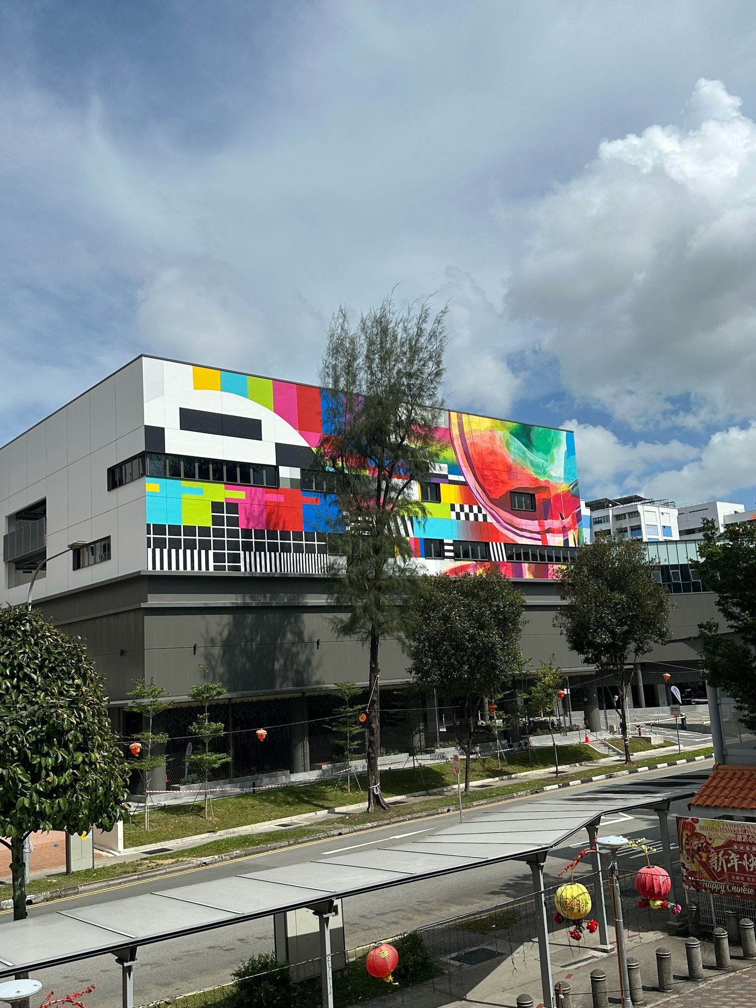 Ready for Transmission . Mural Collaboration with Chris Chai . 2025 . Left view
