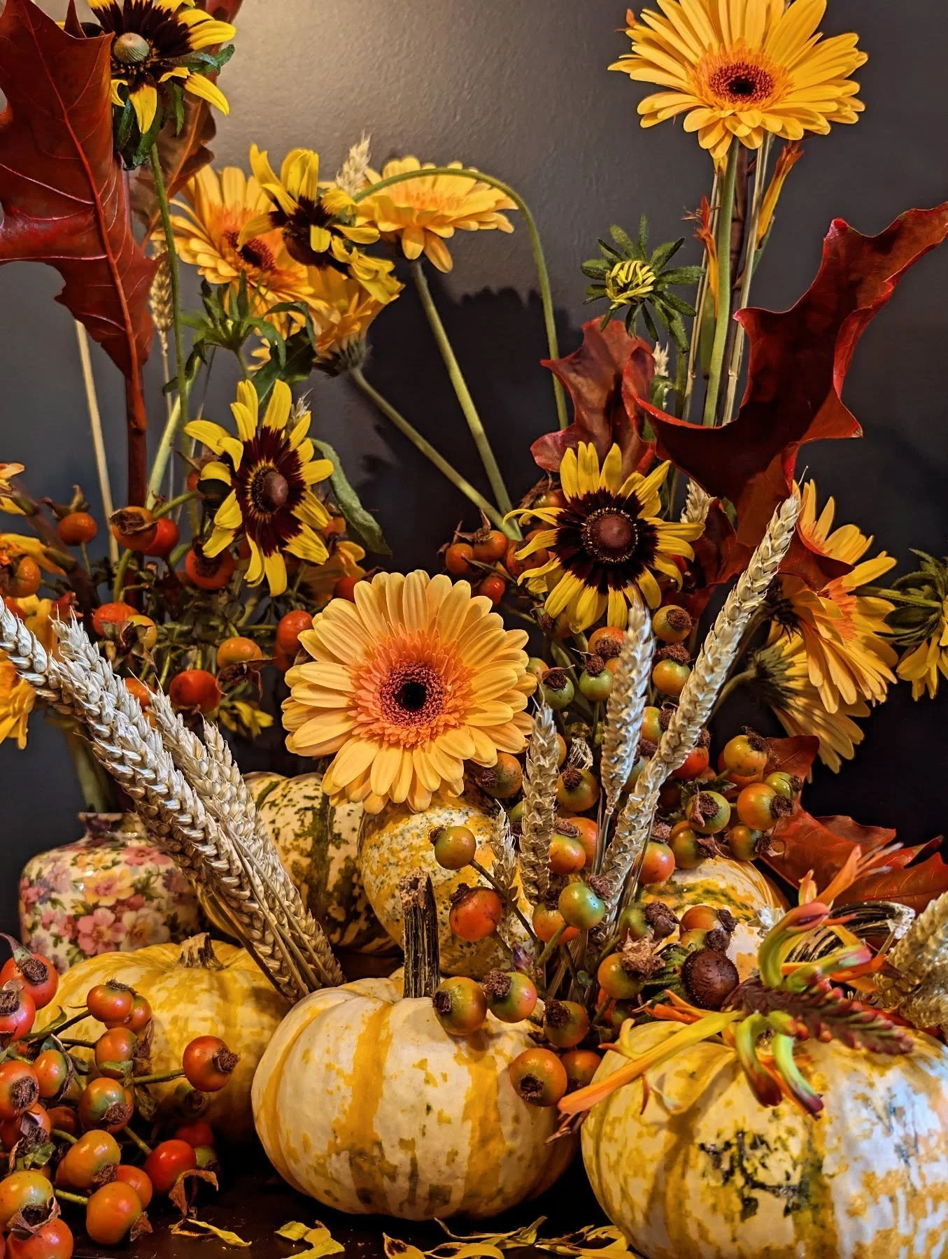 POV: it's floral, but it's Harvest Festival.