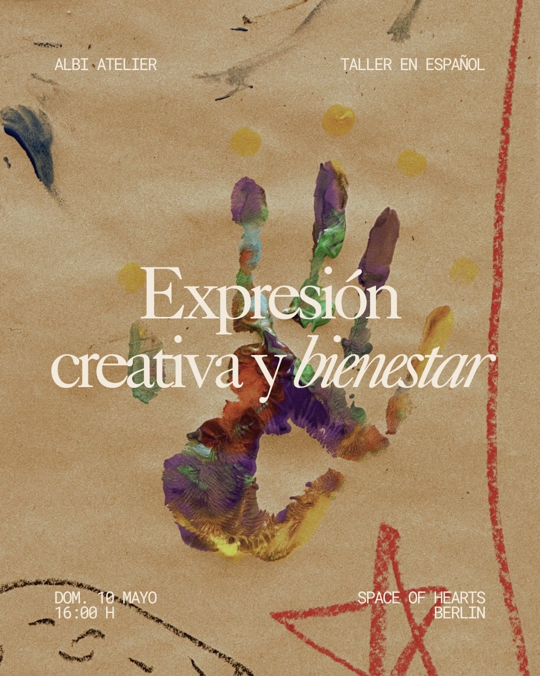 Te invito a descubrir las Artes Expresivas como un camino para sentir, crear y volver a ti. Un espacio donde dejar que hablen las manos, el cuerpo y la intuici&oacute;n. Ven a explorar y transformar desde un lugar libre y seguro 💕🎨

Te espero el do