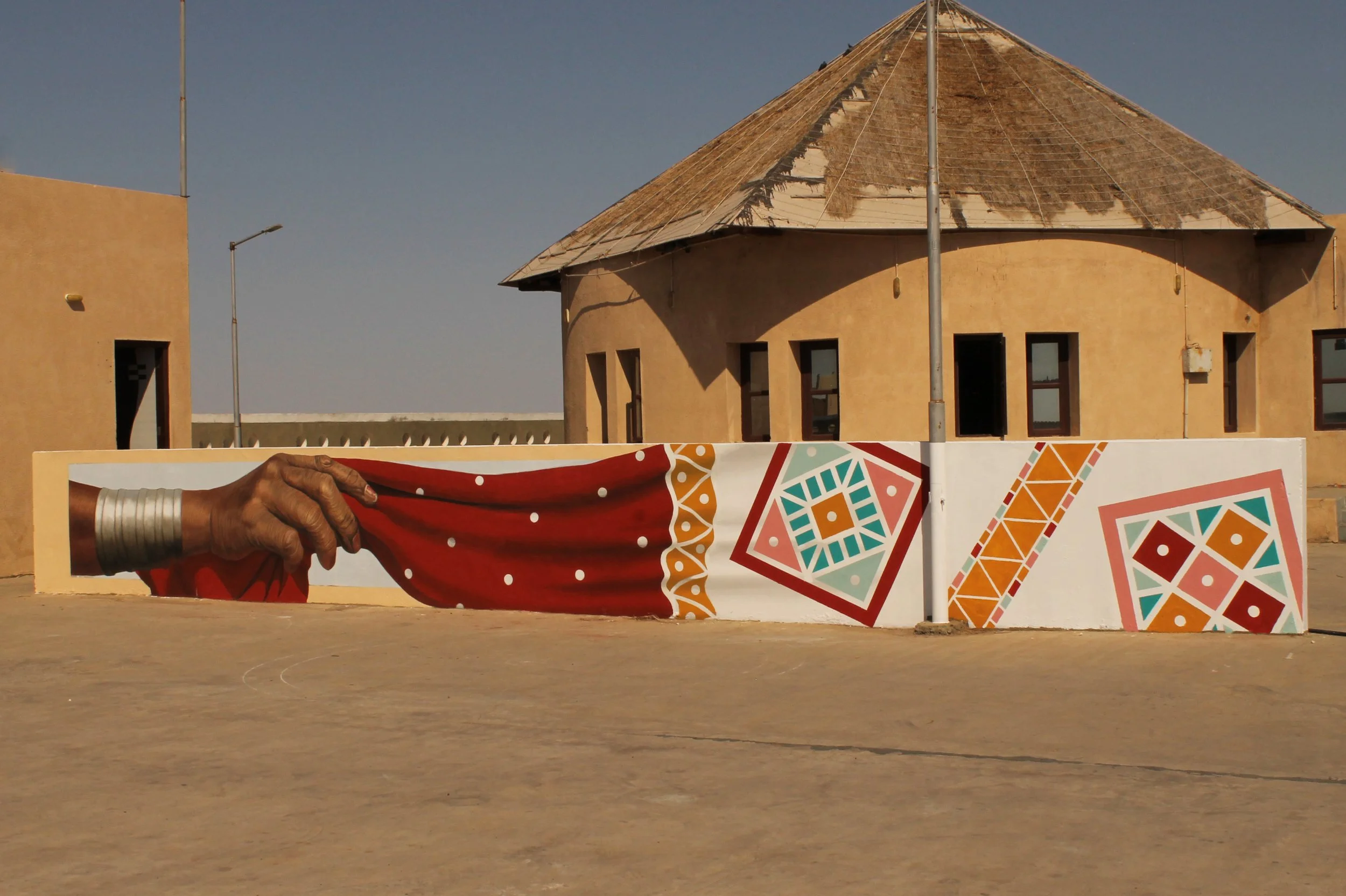 "The mighty hand". Kutch (India).