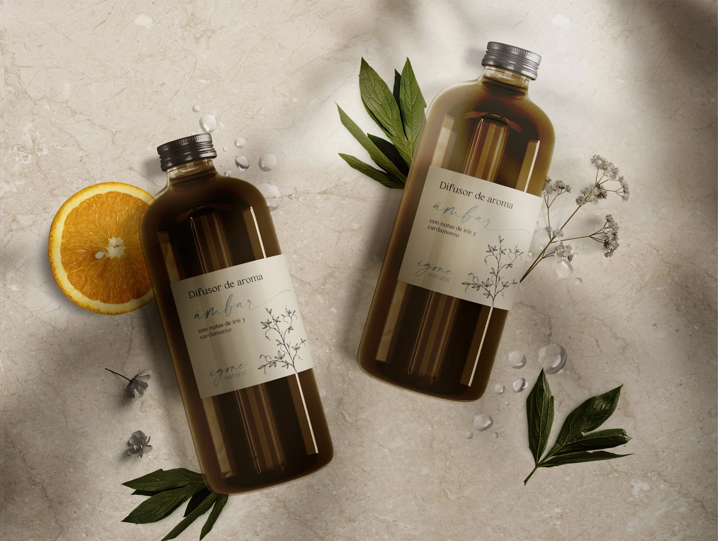 Igone natural imágen de marca logo alba trigueros