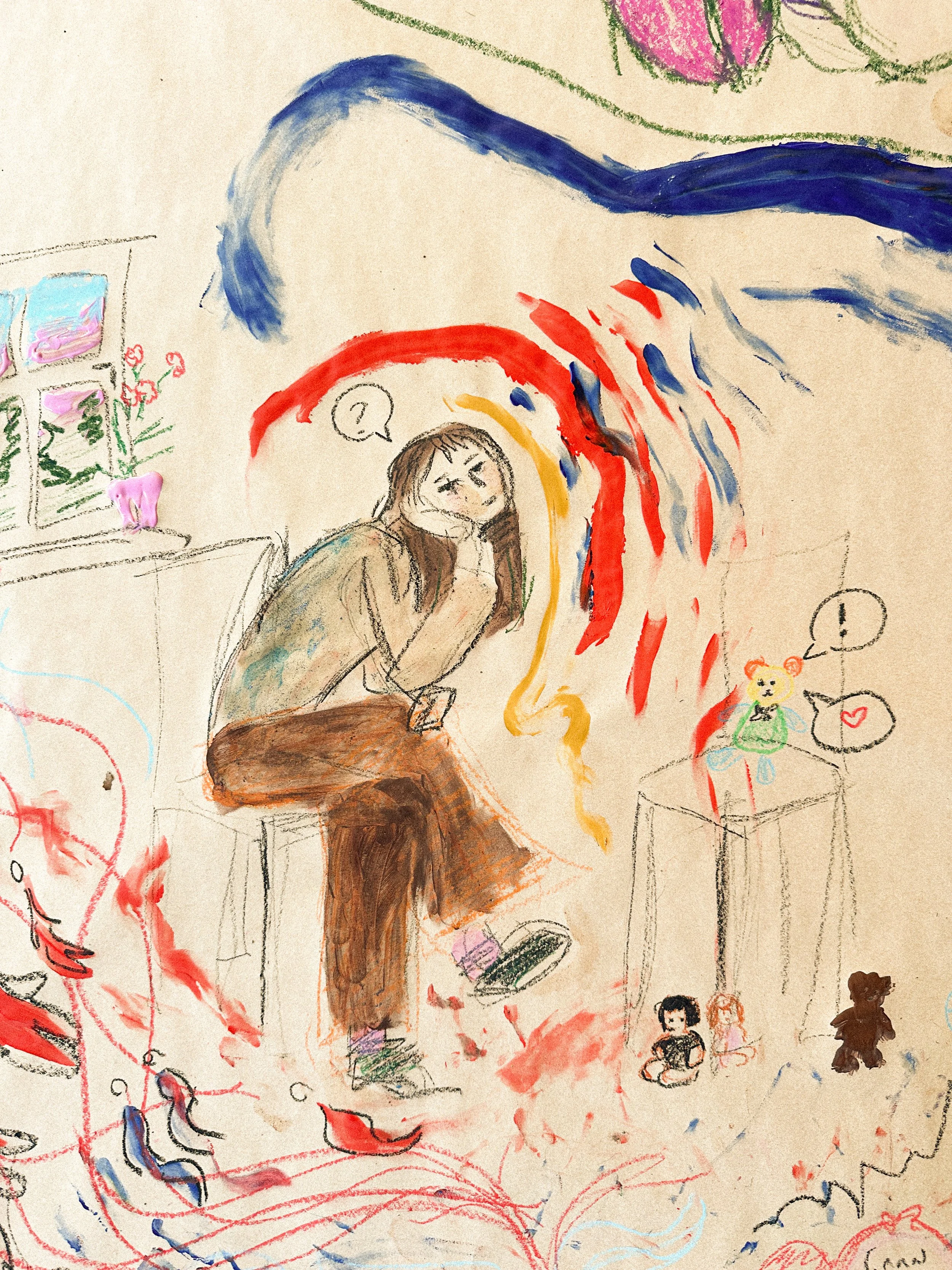 Colaborative painting and writing session with the Integrated Design Masters Students in Hochschule Anhalt Dessau