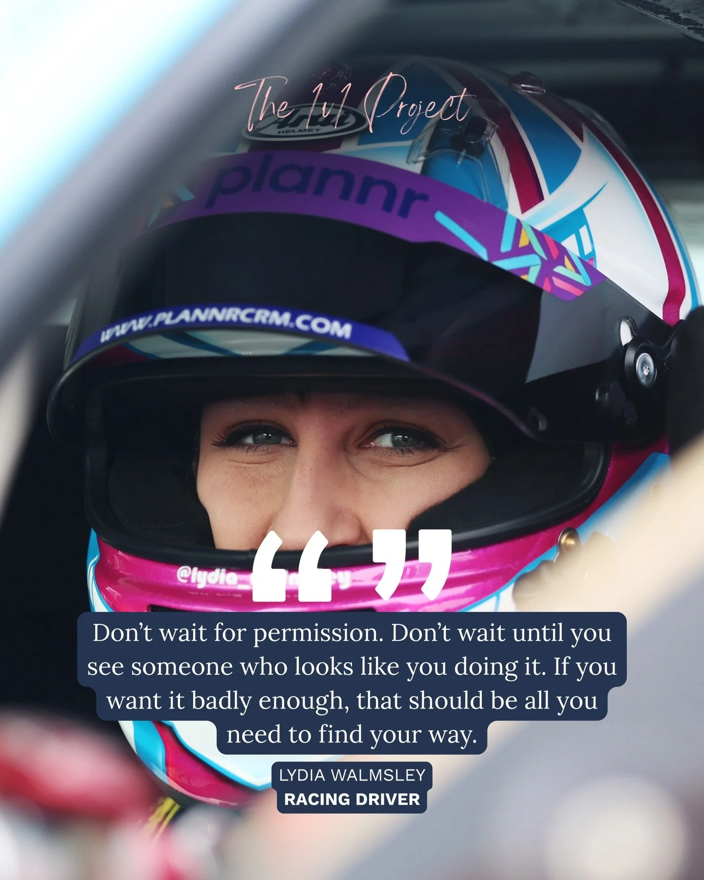 🆕 &ldquo;Don&rsquo;t wait for permission. Don&rsquo;t wait until you see someone who looks like you doing it. If you want it badly enough, that should be all you need to find your way.&rdquo; 🏁

British racing driver @lydia_walmsley on what she hop