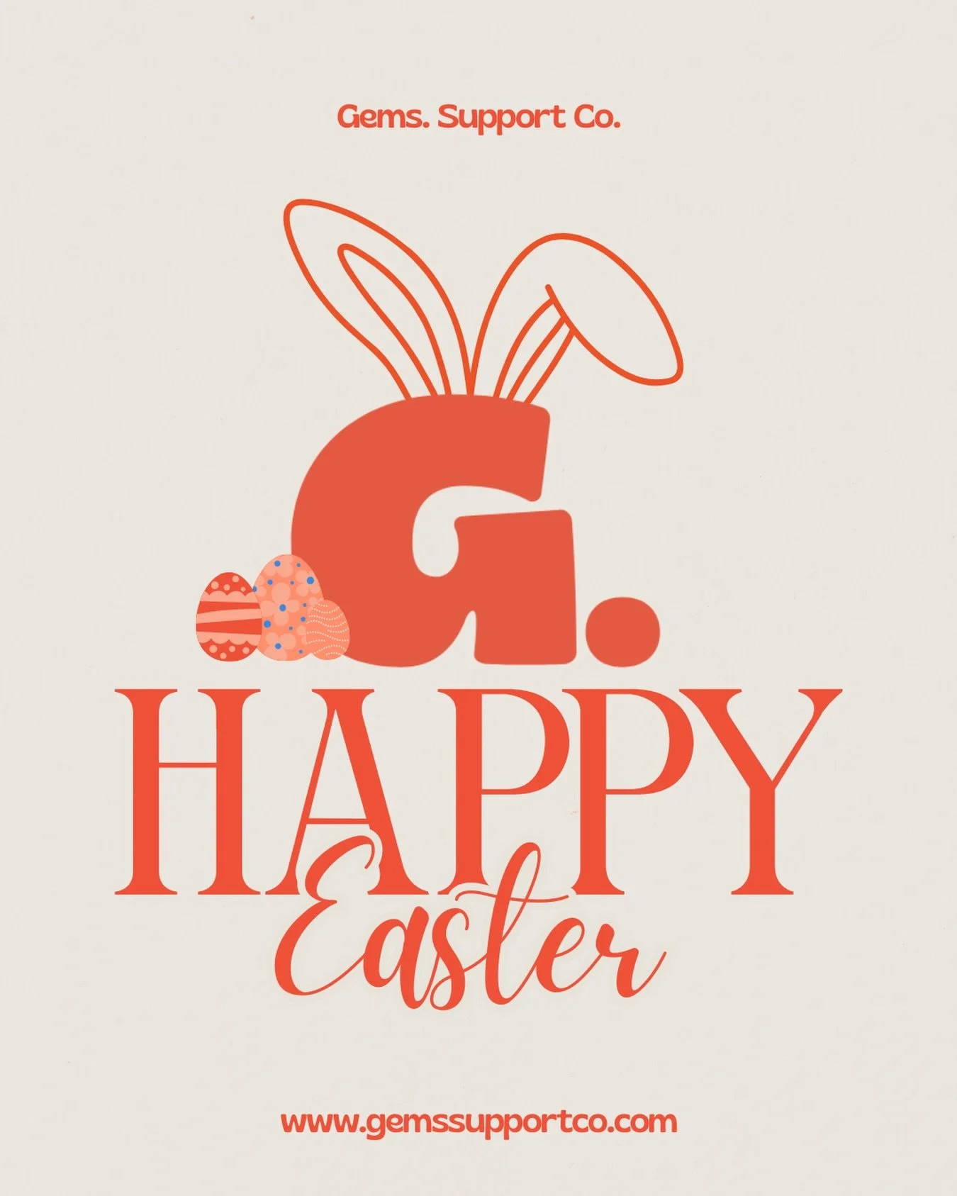 Happy Easter from the Gems. Team 🧡