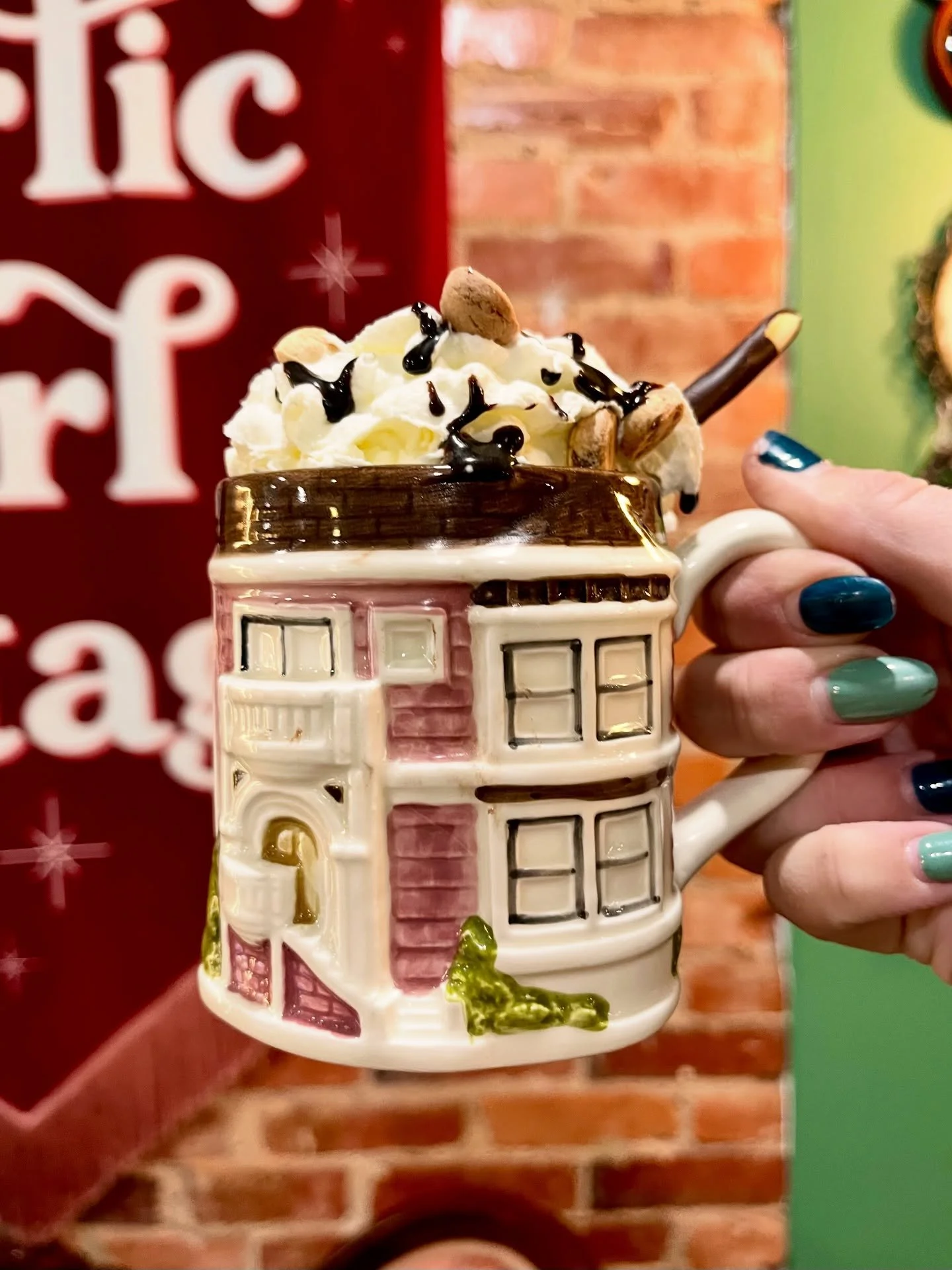 Tomorrow! Enjoy our bottomless hot chocolate bar with the purchase of a vintage mug 🍫☕️

January is a time to lean into coziness and tending ourselves &mdash; and what&rsquo;s more tender than building a whipped cream tower? 

Here&rsquo;s how it wo