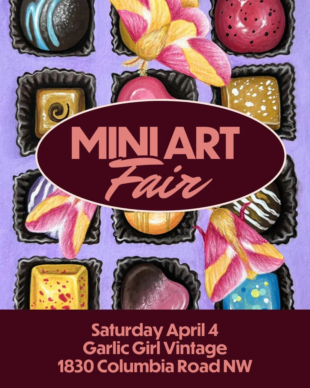 This Saturday! I&rsquo;m so excited to host four local artists specializing in a diverse mix of mediums and themes. Swing by the shop between 12 and 4 to browse originals and prints, along with the usual treasure trove of vintage on the main floor.

