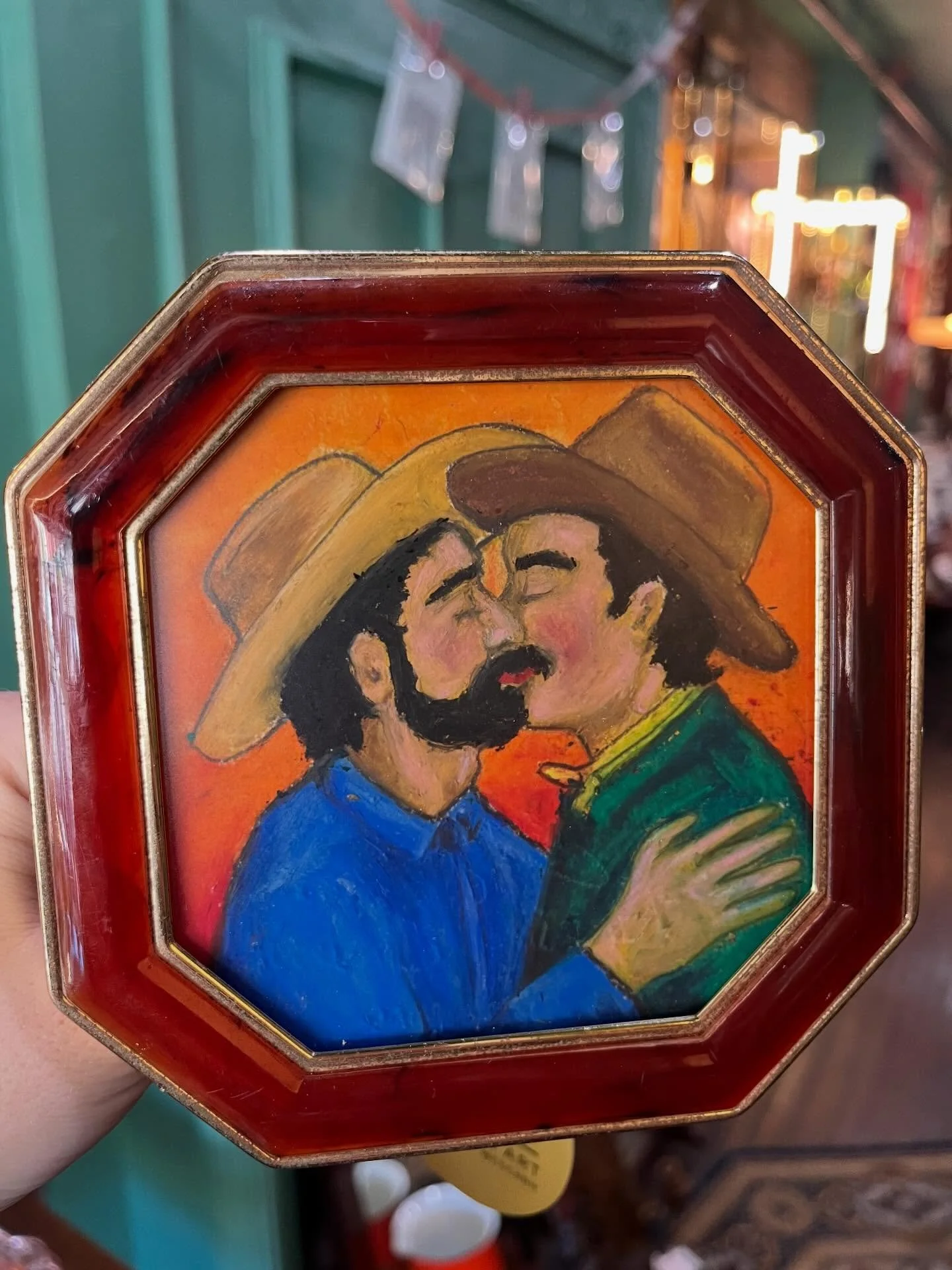 Have you kissed a local bisexual cowboy today? Stashed your vice in a Fenton glass cigarette pack holder? Delighted in a miniatures fit to wuther about the heights? Hid your bisexual cowboy lover&rsquo;s visage in a locket? Traded in your Amazon nigh