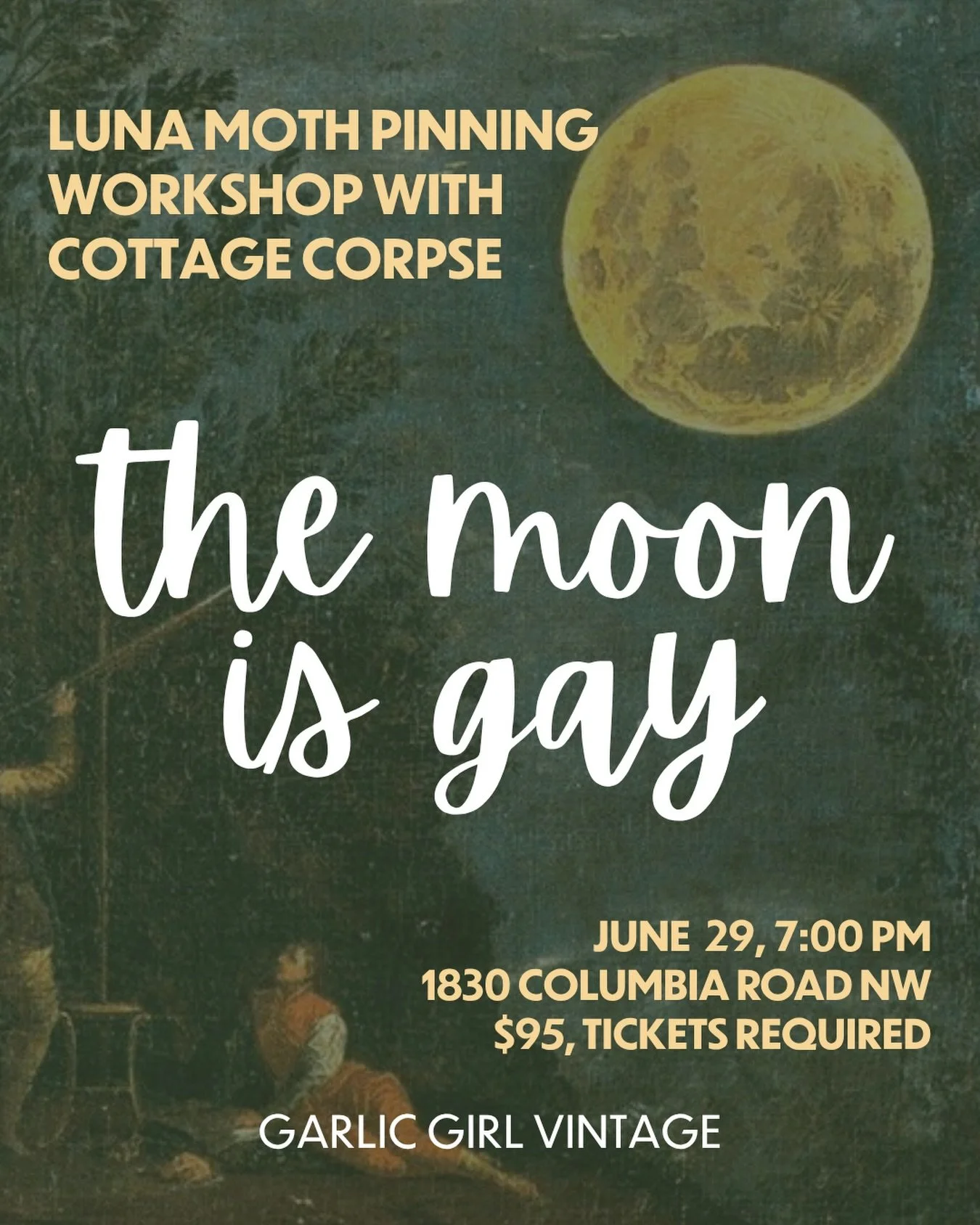 Luna moths have a special place in many a queer&rsquo;s heart &mdash; and now you can have one in your home, too! Wind down Pride Month and celebrate the Strawberry full moon with an evening of entomology and creativity with this special Cottage Corp