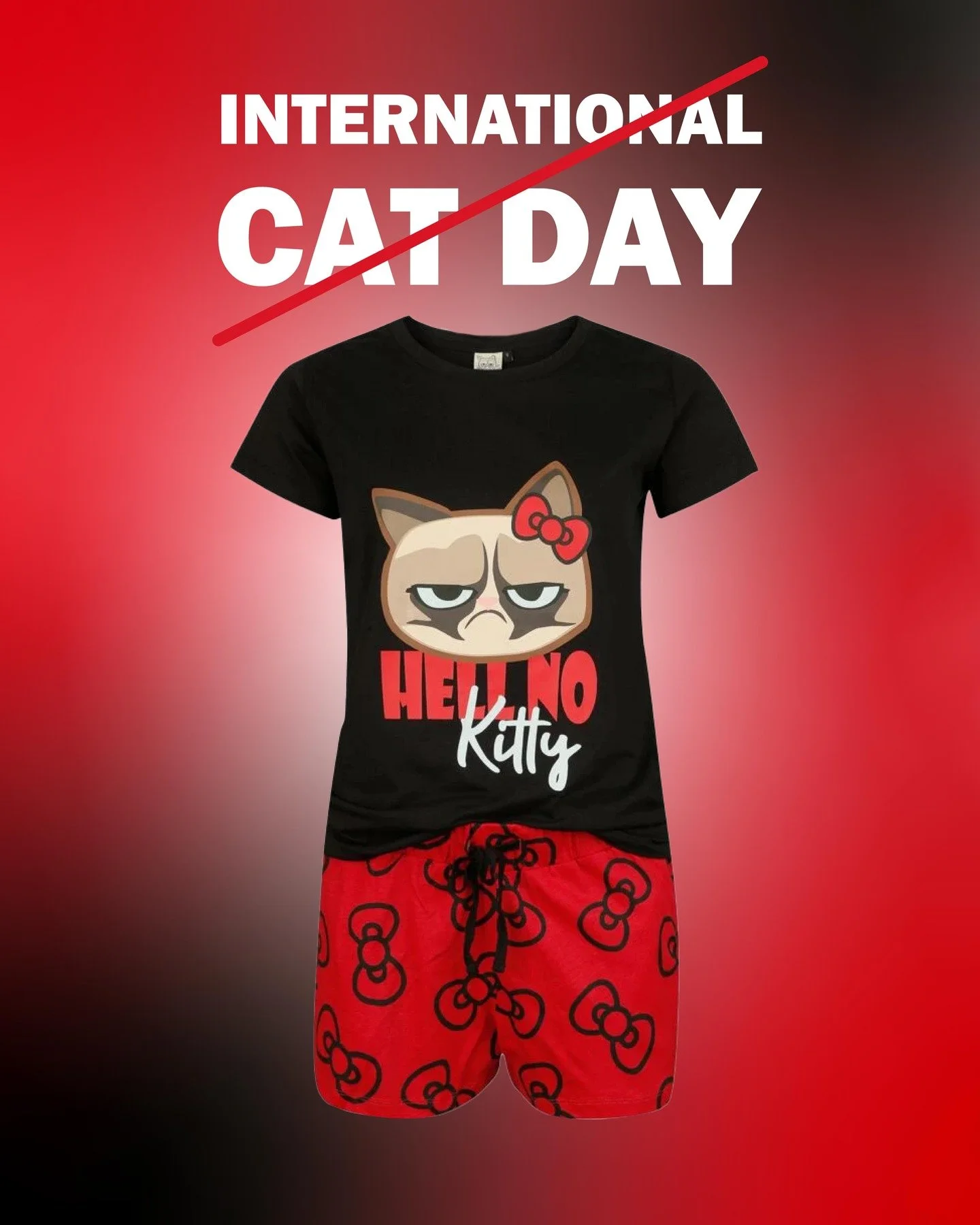 Happy International Cat Day! 🐾😾 Sometimes, even cats have their 'Hell No' moments @emp_de
#grumpycat #hellnokitty #internationalcatday #cattitude #santex #santexmoden #wearesantex