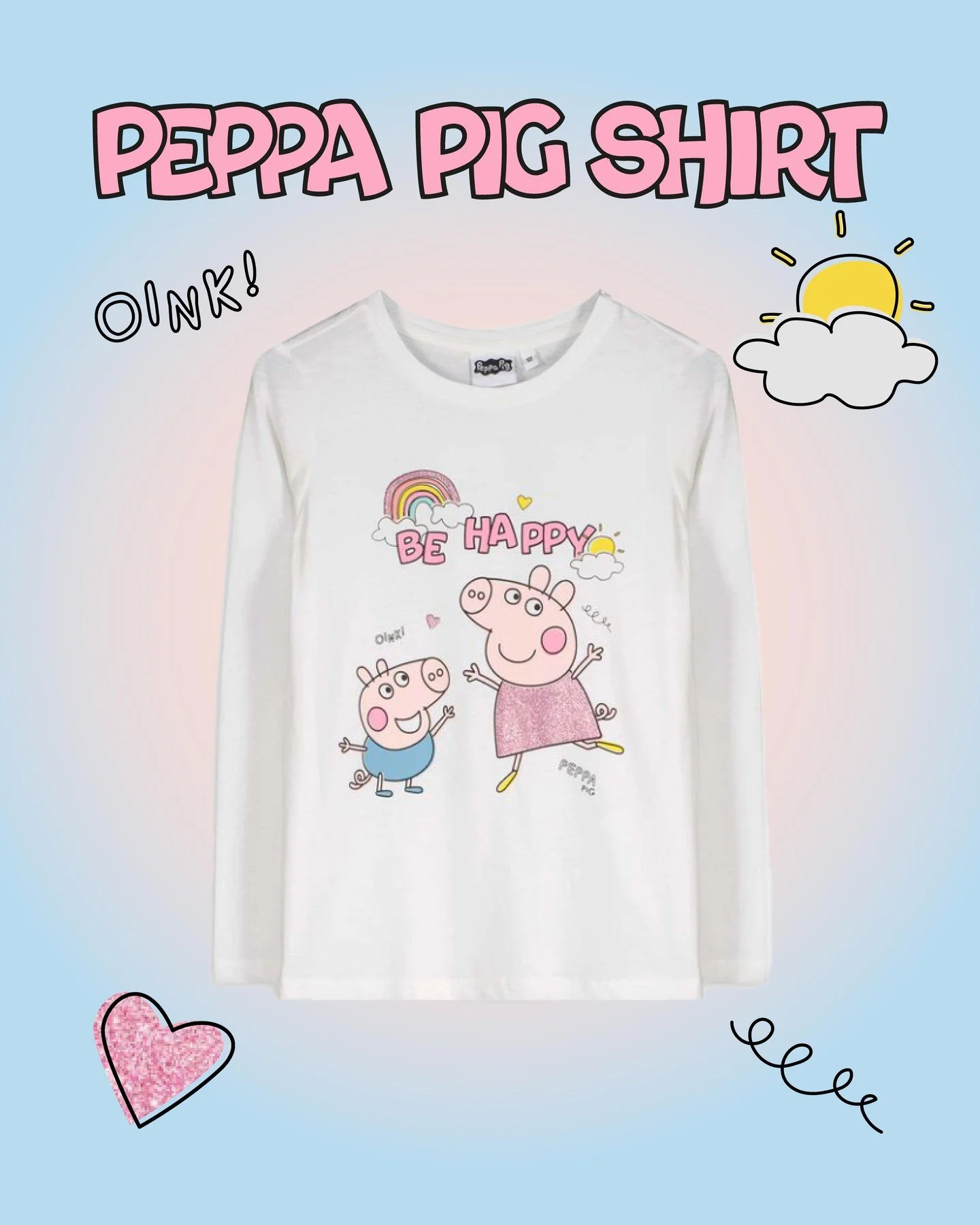 Keep cozy and cute with this Peppa Pig long sleeve for girls at @takko_fashion 🌸🐷 Perfect for playtime or storytime, your little one will love the fun and comfy design.
#peppapig #takko #girlsfashion #cute #cozy #takkogirls #peppa #santex #santex