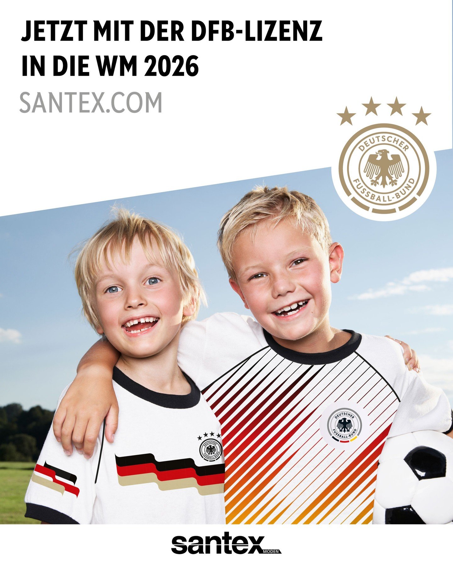 ⚽️ Jetzt mit der DFB-Lizenz durchstarten!

Die Fu&szlig;ball-WM steht vor der T&uuml;r und jetzt ist der perfekte Moment, um eure Kollektion mit dem DFB-Branding auf das n&auml;chste Level zu bringen!

Nutzt unsere offizielle DFB-Lizenz, um eure Prod