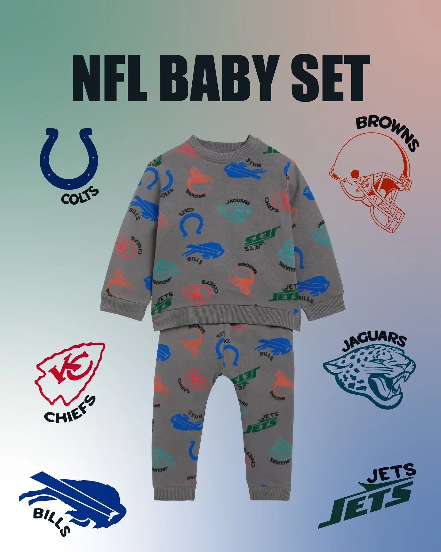 For the superbowl we designed and produced this fresh NFL set for baby boys. You can find this set at our partners store @kik.de 🏈 

#superbowl #nfl #superbowl2026 #santexmoden #wearesantex