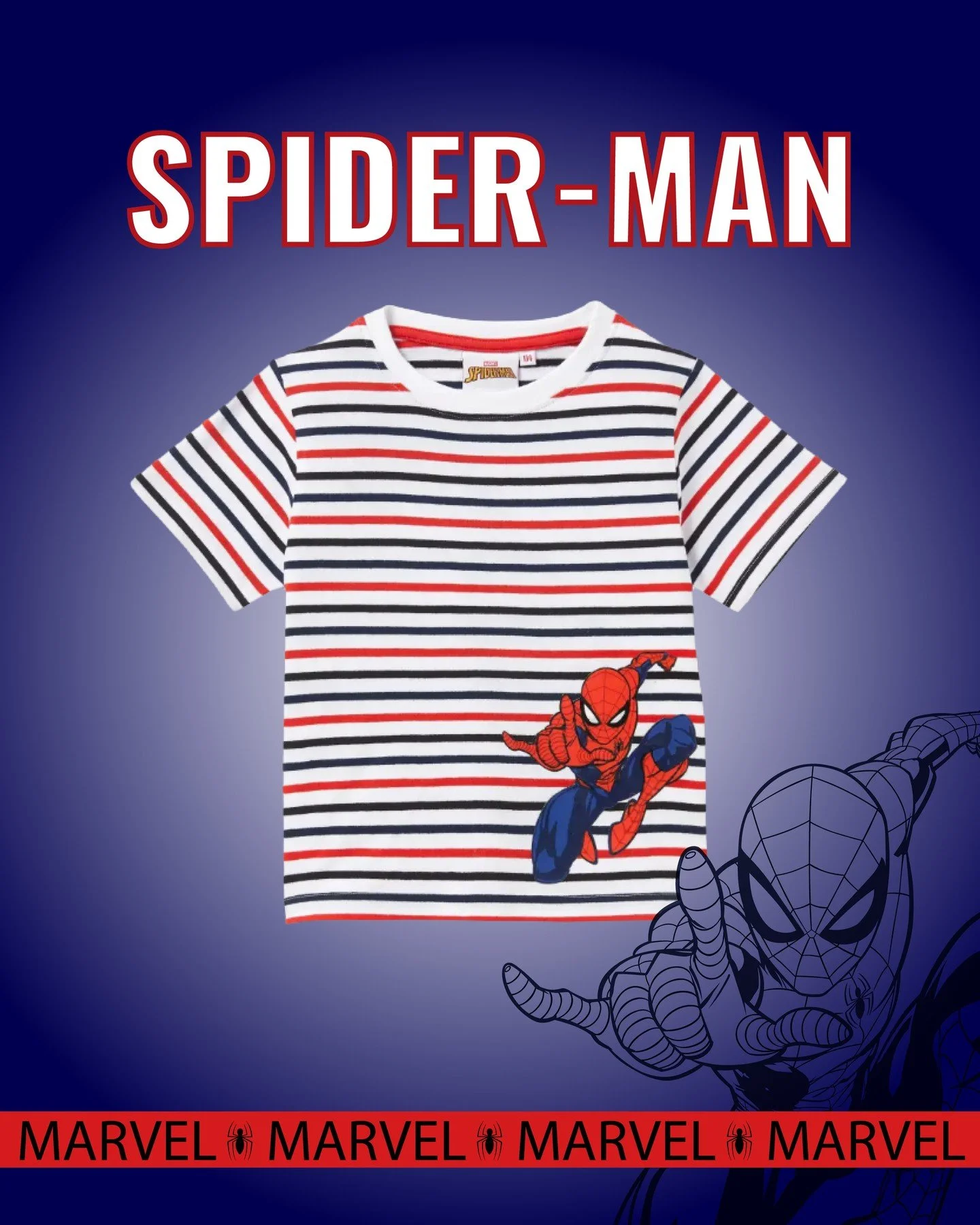 A brand new day calls for a brand new tee 🕷️ This Spider-Man shirt is made for little heroes aged 2&ndash;7. Inspired by the new trailer that dropped recently. ❤️ This t-shirt was designed for @kik.de 
#spiderman #brandnewday #marvel #santex #santex