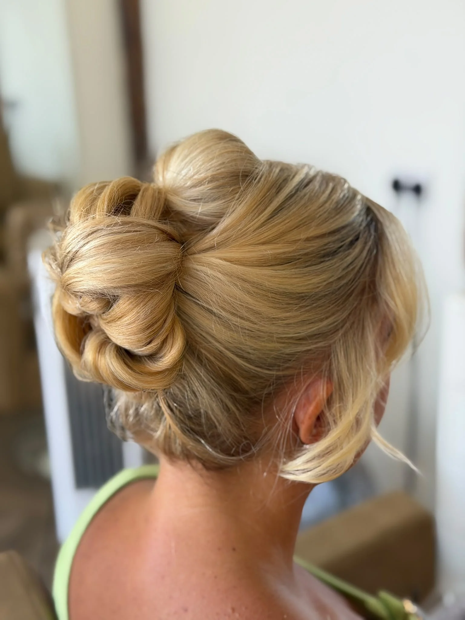 pammy bun up do for bridal hair