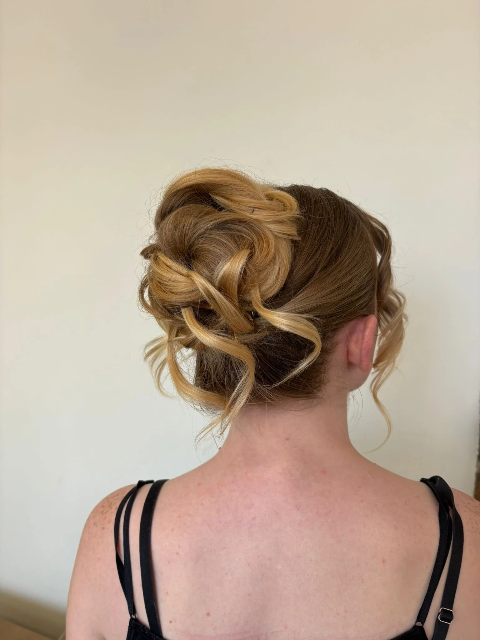 mammy bun up do for bridal hair