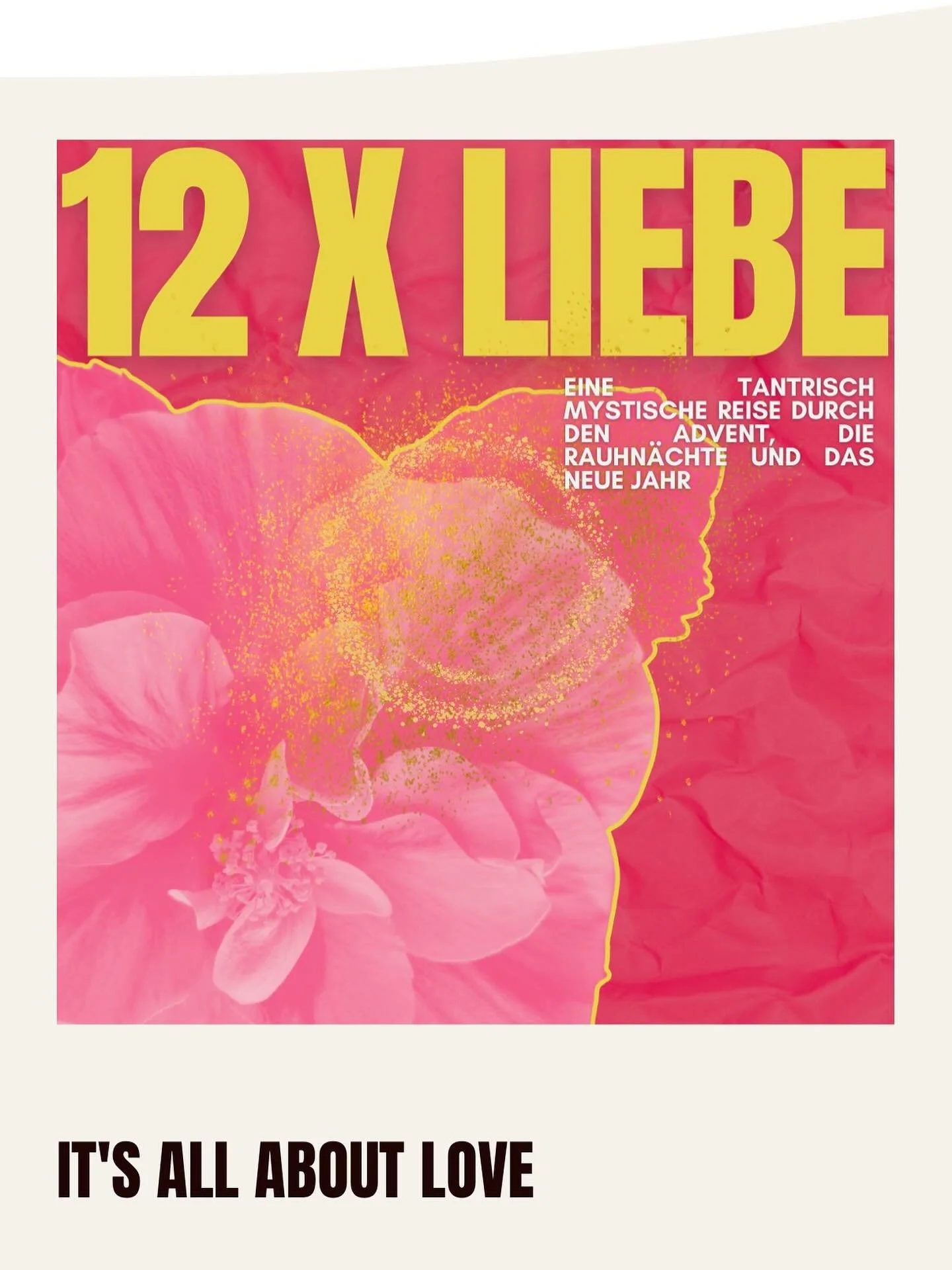 Heute &ouml;ffnet sich das erste Tor von 12xLiebe ✨

Eine tantrisch-mystische Reise durch den Advent, die Rauhn&auml;chte und den Beginn des neuen Jahres.
Ein Feld f&uuml;r Frauen, die das Herz als kraftvolle energetische S&auml;ule in sich entwickel