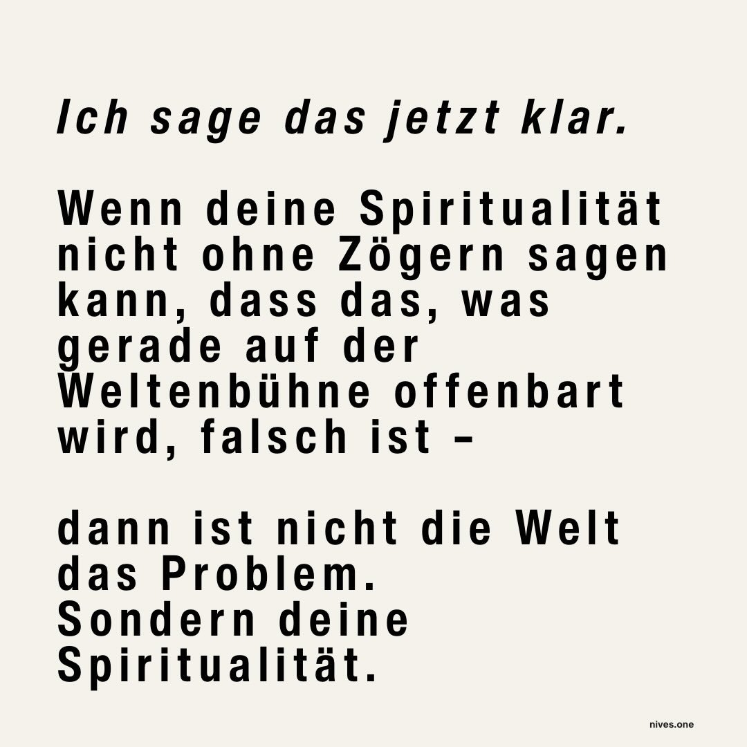 In meiner Branche wird gerne &uuml;ber das Absolute gesprochen.
&Uuml;ber Bewusstsein. &Uuml;ber Illusion. &Uuml;ber das Spiel der Formen.

Aber wir leben in K&ouml;rpern.
Mit Nervensystemen.
Mit Kindern.

Nondualit&auml;t ist kein Freifahrtschein f&