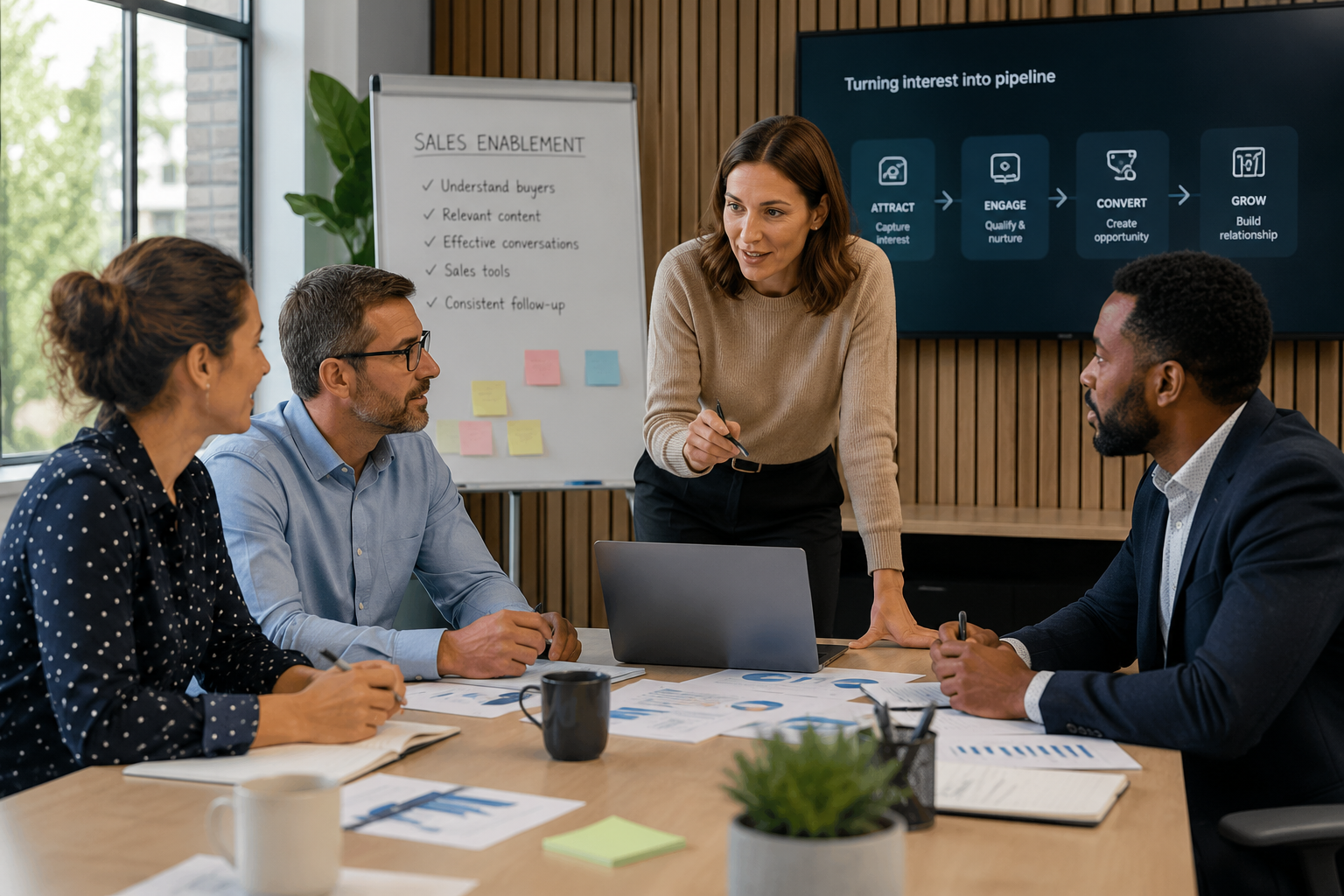 What happens after a lead is generated?