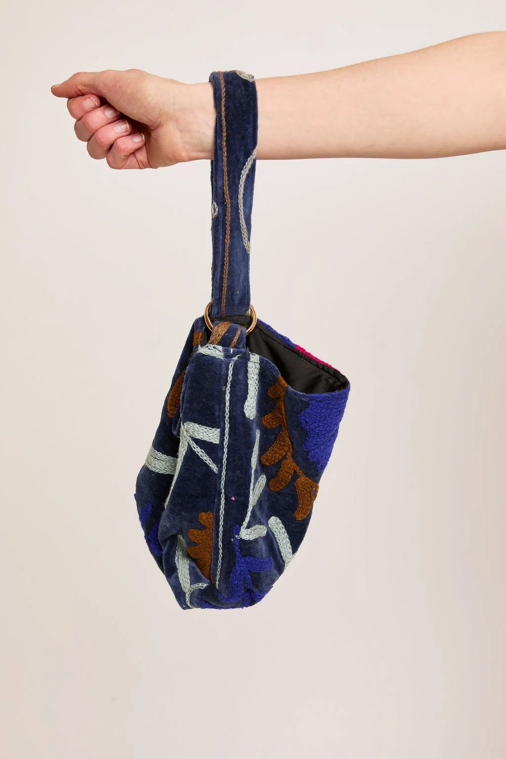 Vibrant Velvet Wrist Bag