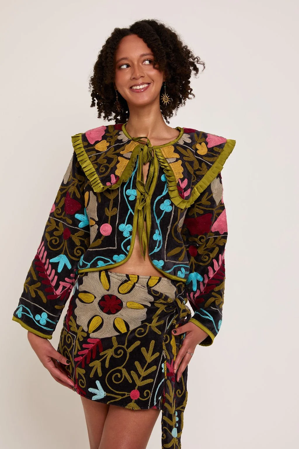 Black and Green Frida jacket