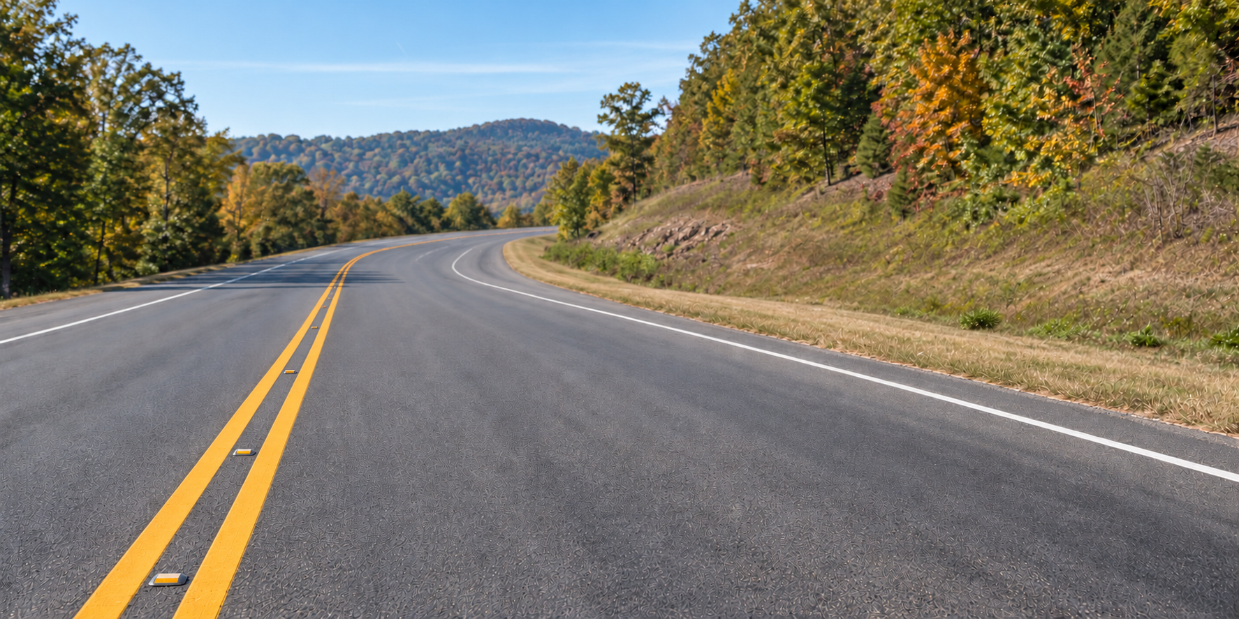 Flexible delineators and traffic-safety products installed on a Middle Tennessee roadway