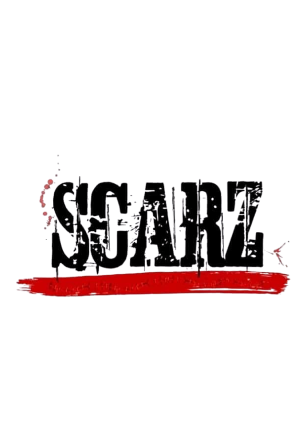 Stylized text reading 'Gotham' with black drips and splatters, underneath a red brush stroke.
