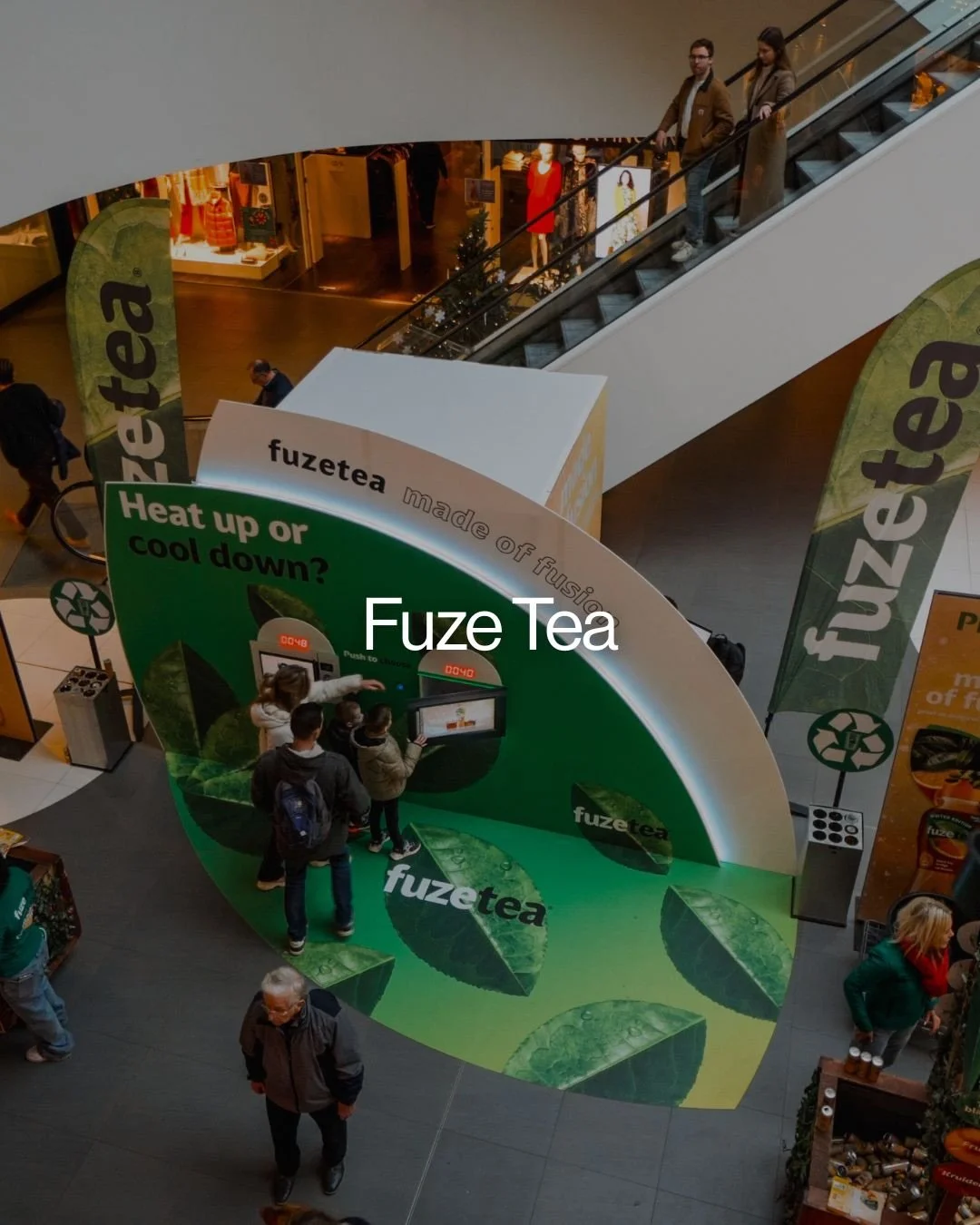 Another project where design meets intelligence.

A custom Fuze Tea stand, powered by our own hard- &amp; software. Built to engage, stand out and come alive!