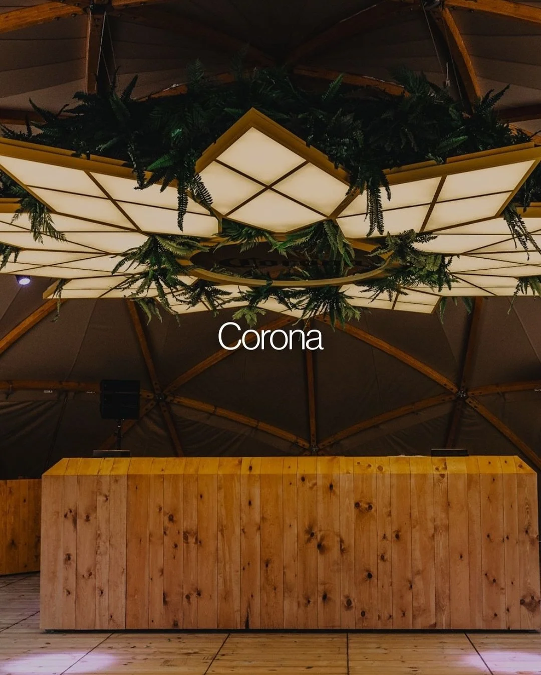 Built for long summer evenings.

For Corona at Beauville Festival we created a custom wooden dome installation combining a DJ booth and bar into one continuous structure.

A place for music, drinks and people to gather, wrapped in Corona&rsquo;s yell