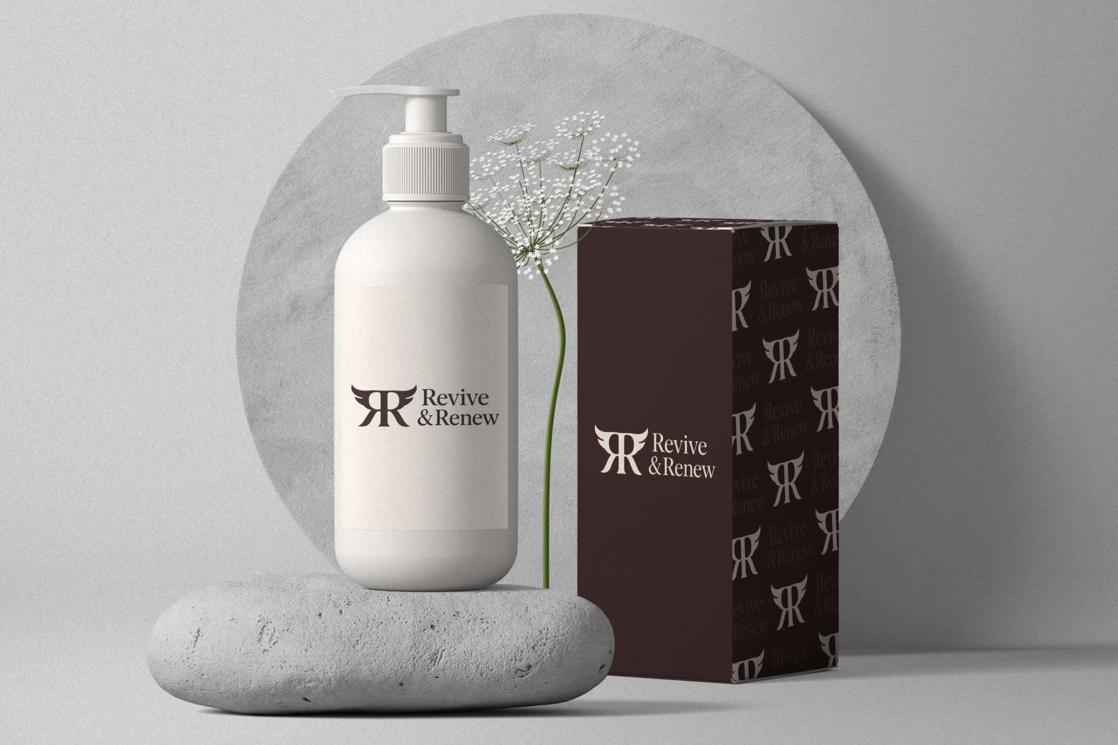 cosmetic-bottle-with-pump-and-paper-box-mockups-on-stone-front-view.png