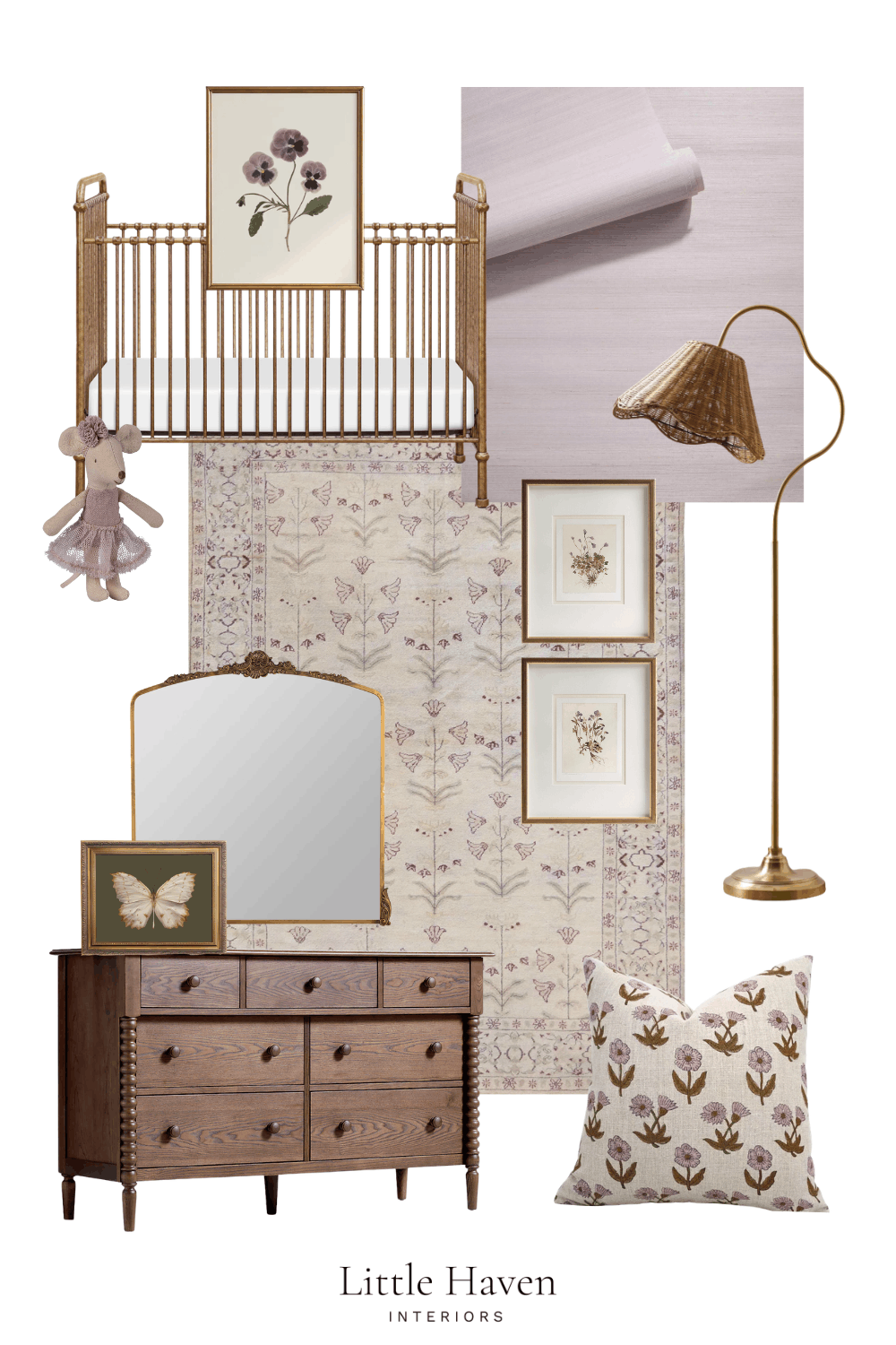 Purple-Cottagecore-Nursery-Idea