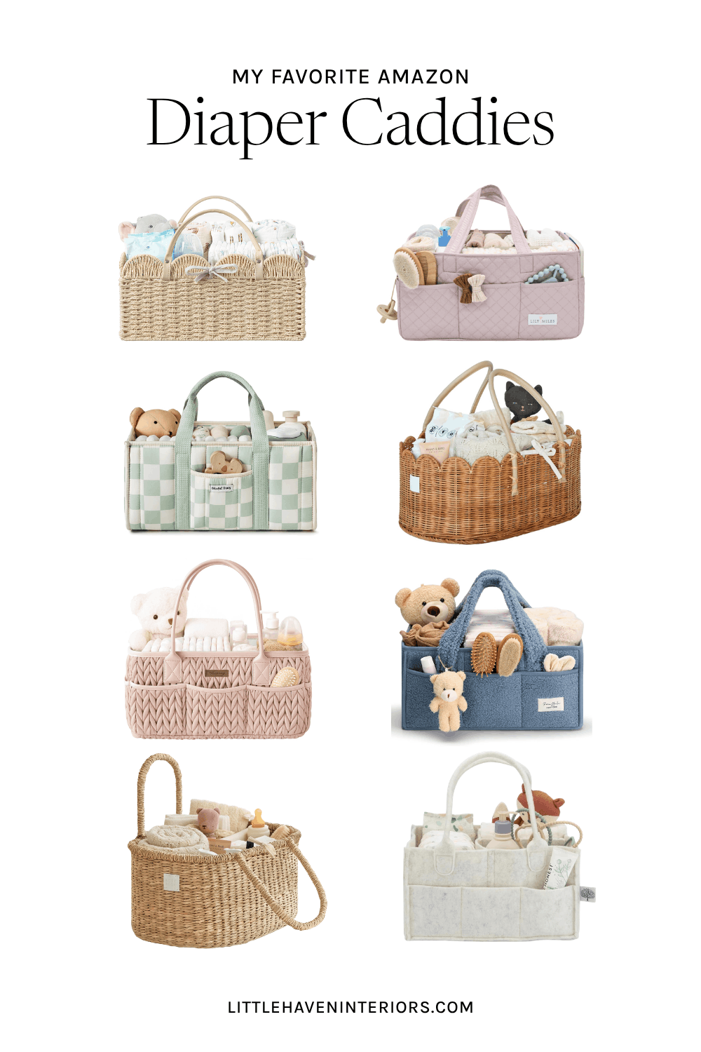 My Favorite Diaper Caddies (All From Amazon!)