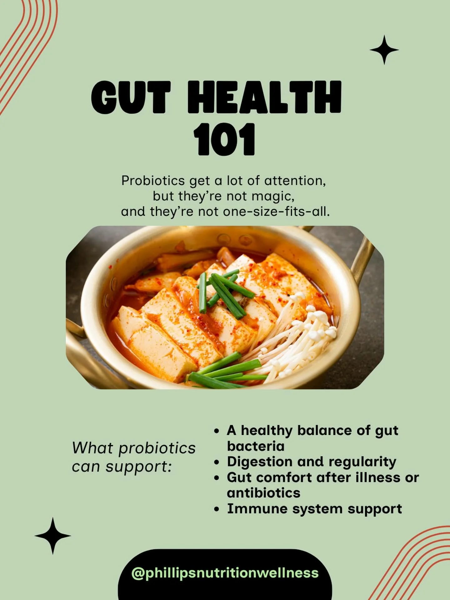 Benefits of Probiotics: Gut Health 101 🦠🌱

Probiotics get a lot of attention, but they&rsquo;re not magic, and they&rsquo;re not one-size-fits-all.
What probiotics can support:
 &bull; A healthy balance of gut bacteria
 &bull; Digestion and regular